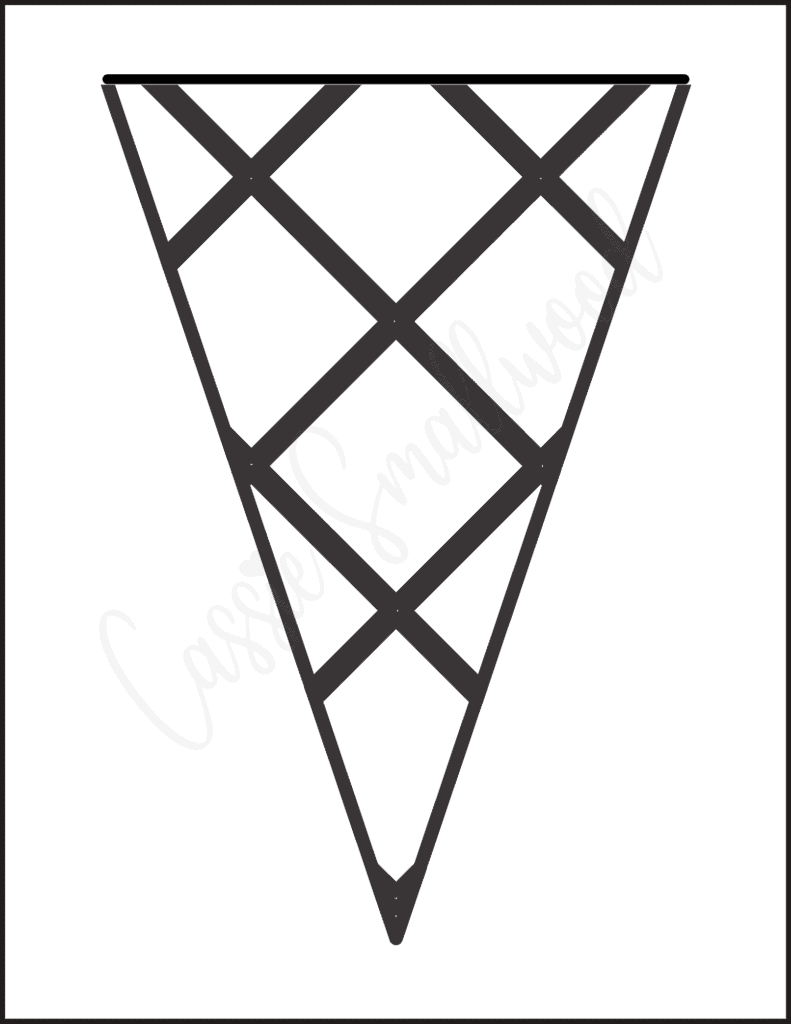 10 Cute Printable Ice Cream Templates - Cassie Smallwood in Printable Ice Cream Cone Template