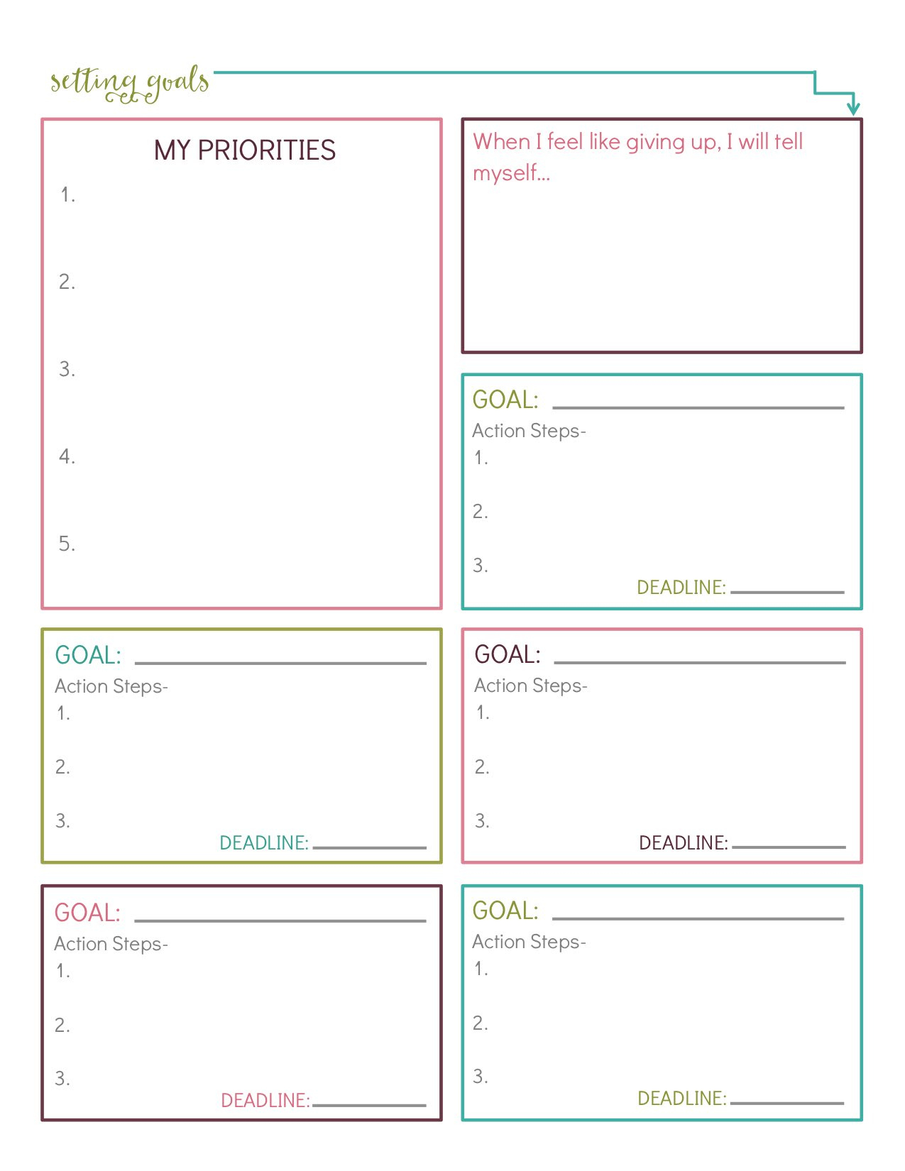 10 Free Printable Goal-Setting Worksheets - Parade regarding Free Printable Goal Setting Worksheets For Students
