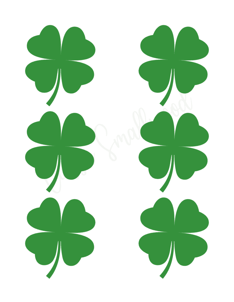12 Cute Four Leaf Clover Printable Templates (Free!) - Cassie intended for Free Printable 4 Leaf Clover
