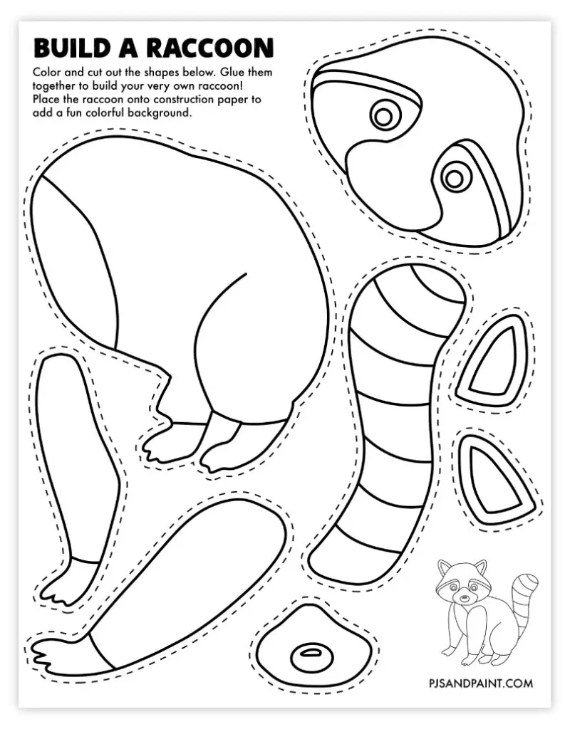 120 Free Printable "Build Your Own" Crafts - Pjs And Paint inside Build Cut Out Printable Craft Templates