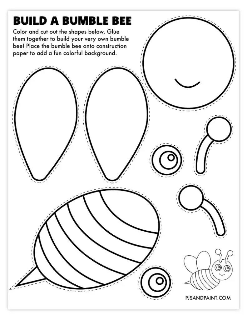 120 Free Printable "Build Your Own" Crafts - Pjs And Paint inside Build Cut Out Printable Craft Templates