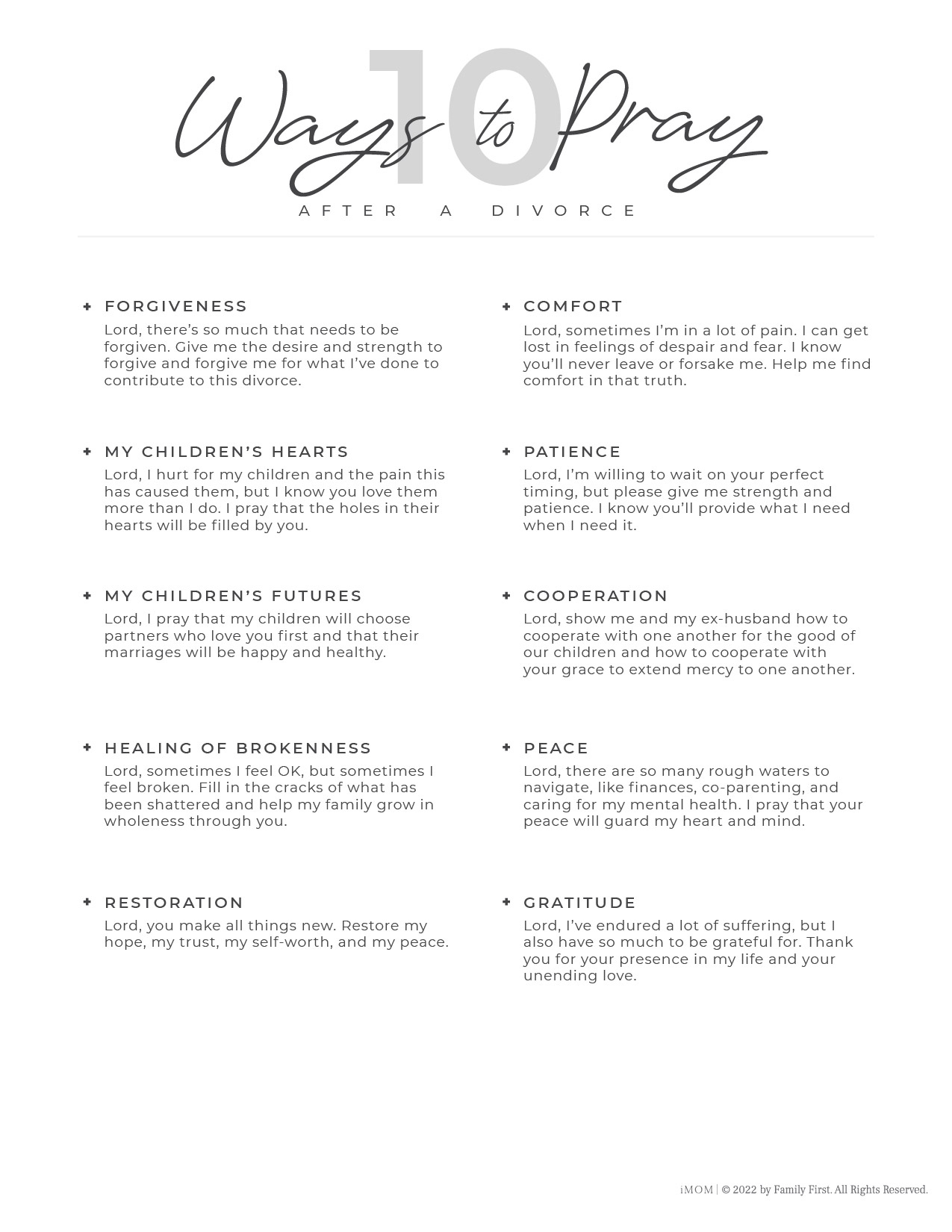 150+ Prayers For Families: Free Prayer Printables For Your Family within Moms In Prayer Printable Sheets