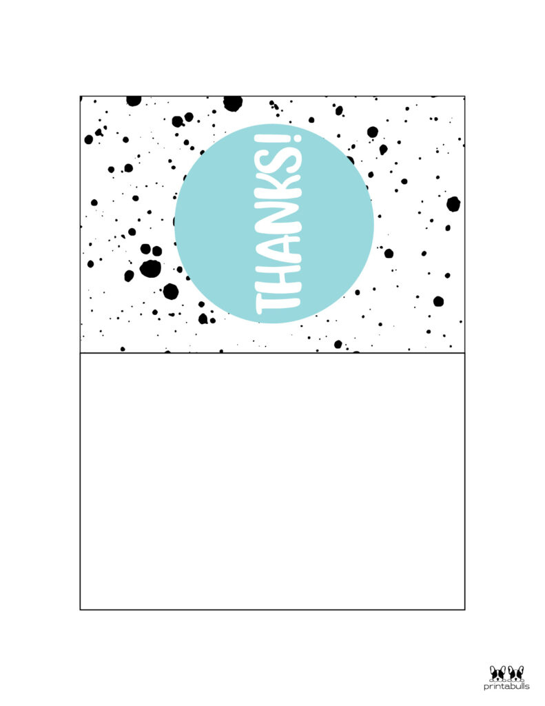 150+ Printable Thank You Cards - Free | Printabulls inside Foldable Free Printable Printable Thank You Cards