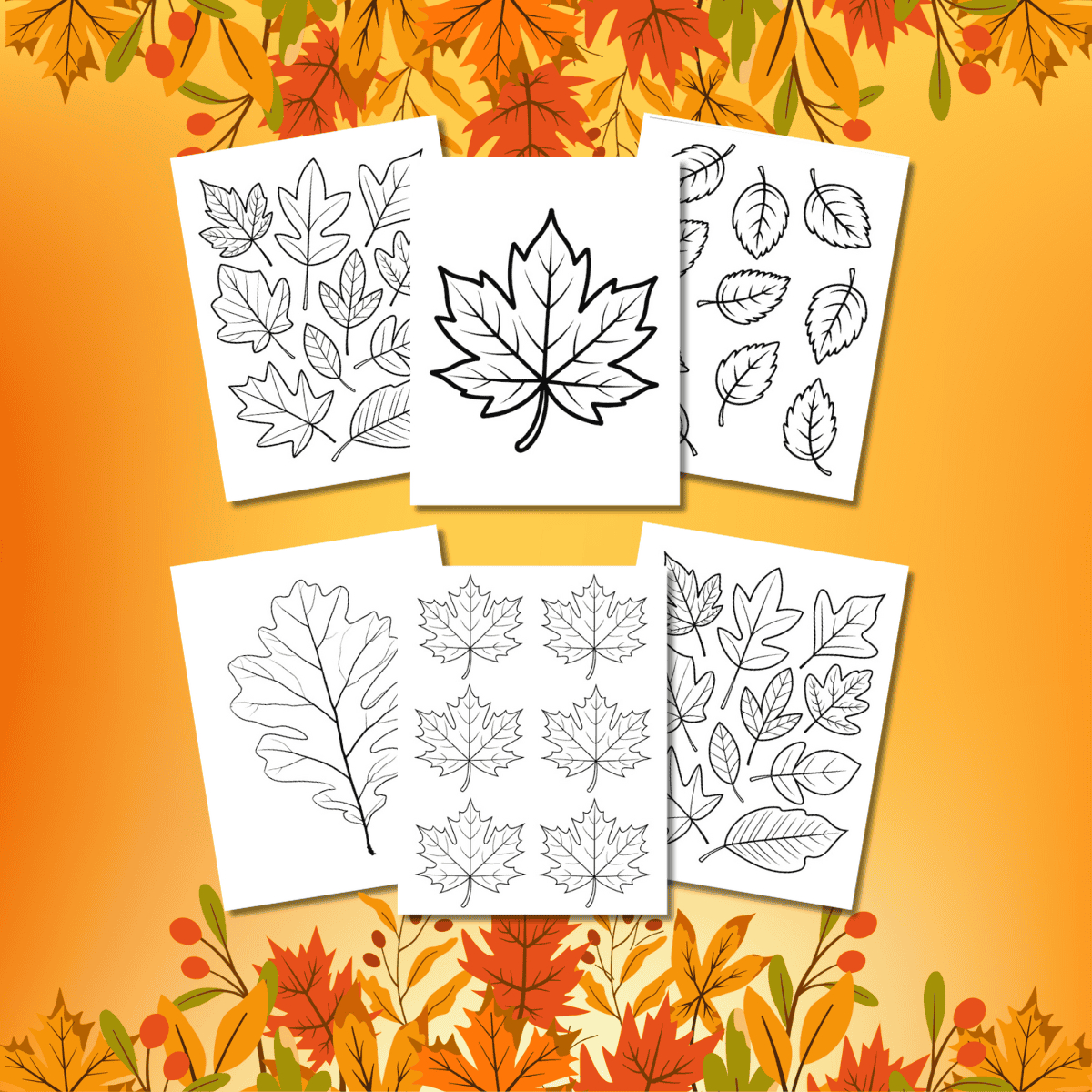 20 Free Printable Fall Leaf Templates For Kids - Prudent Penny Pincher for Free Printable Fall Leaves Printable