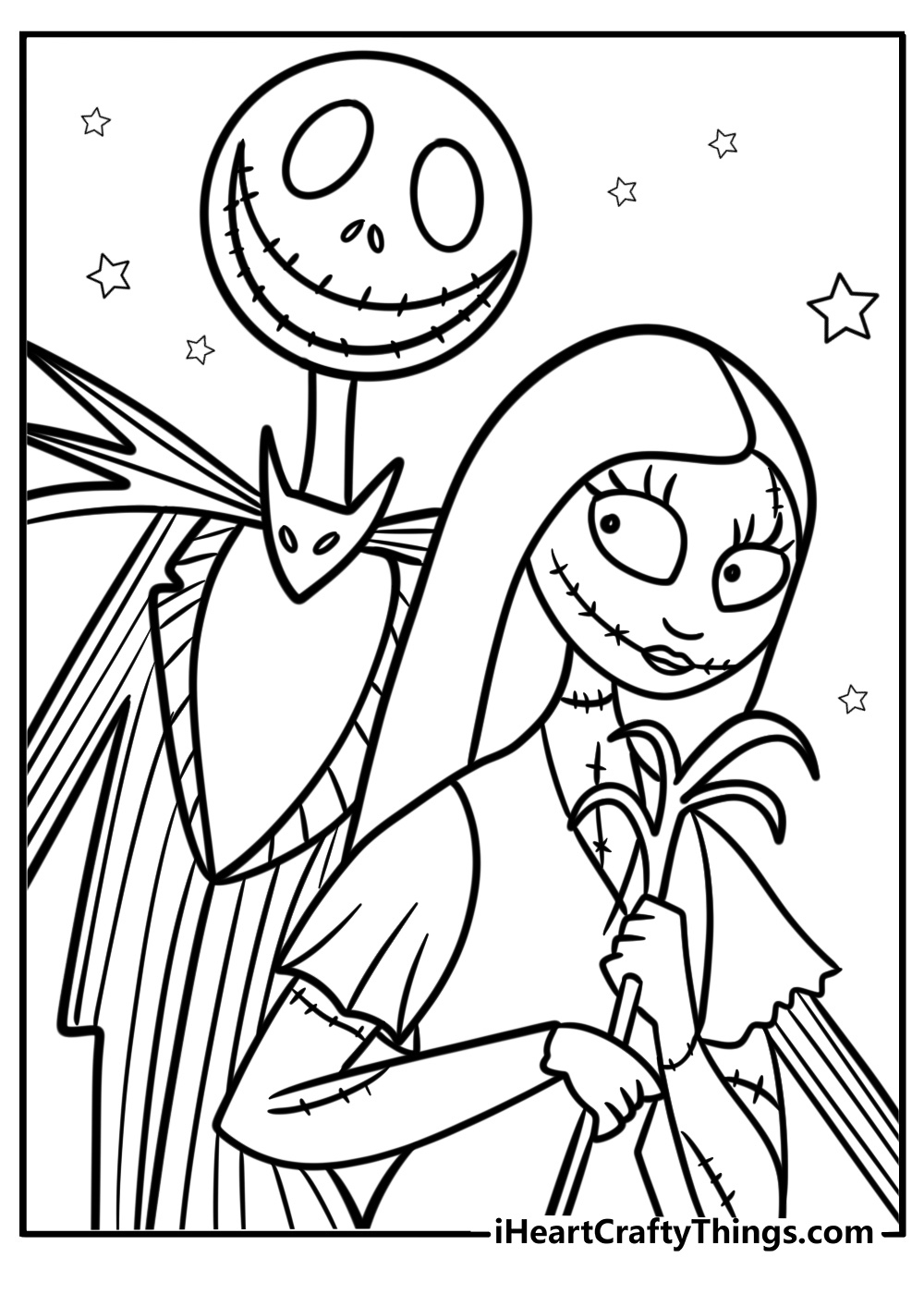 30 Nightmare Before Christmas Coloring Pages (Free To Print) intended for Free Printable Nightmare Before Christmas Printables