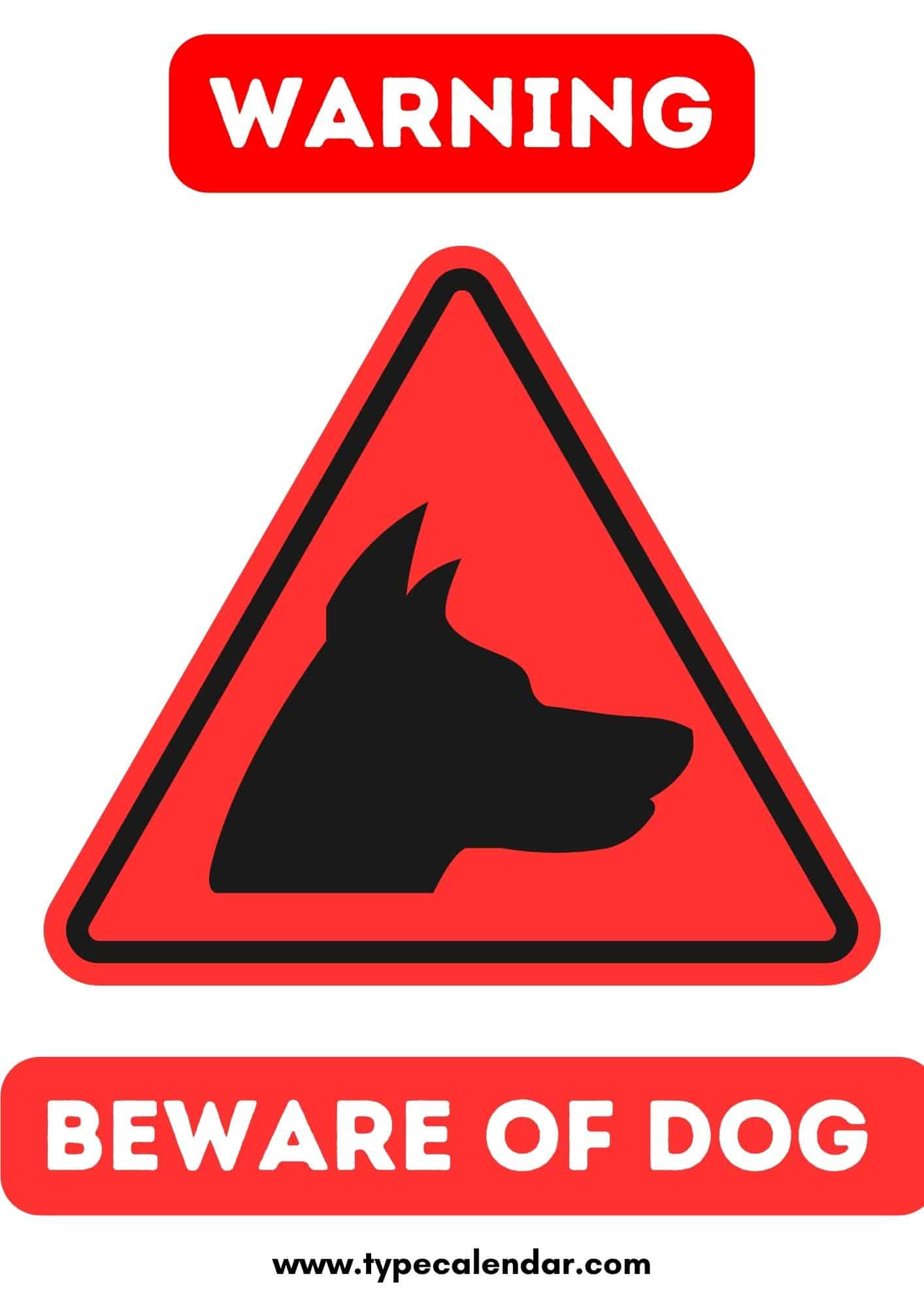 38+ Free Printable Beware Of Dog Sign Templates [Pdf] throughout Beware of Dog Printable Sign