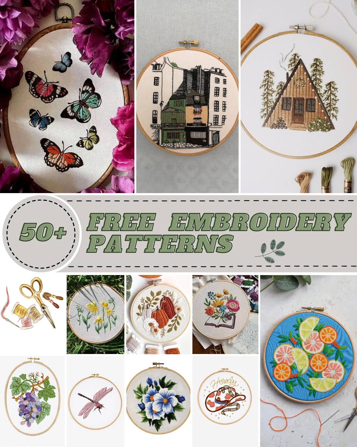 55 Beautiful And Free Embroidery Patterns • Craft Passion for Free Printable Hand Embroidery Patterns