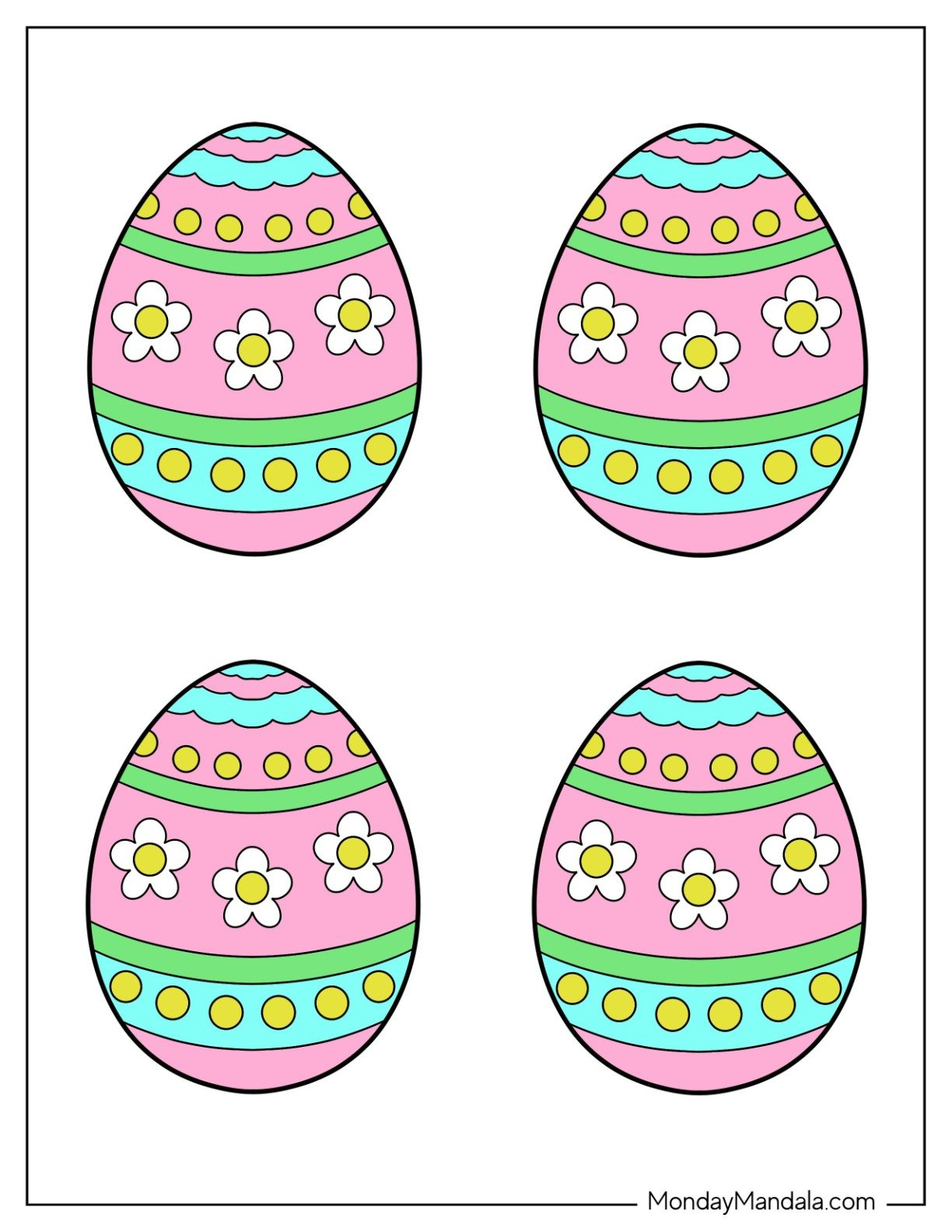 58 Easter Egg Templates (Free Pdf Printables) within Free Printable Easter Egg Template