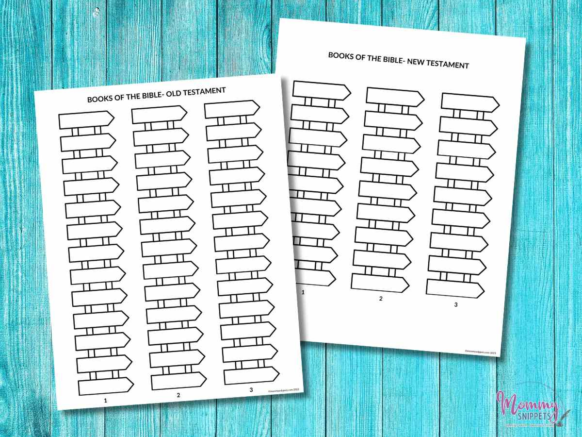 66 Books Of The Bible Printable + A Books Of The Bible Craft Game in Free Books of the Bible Printables
