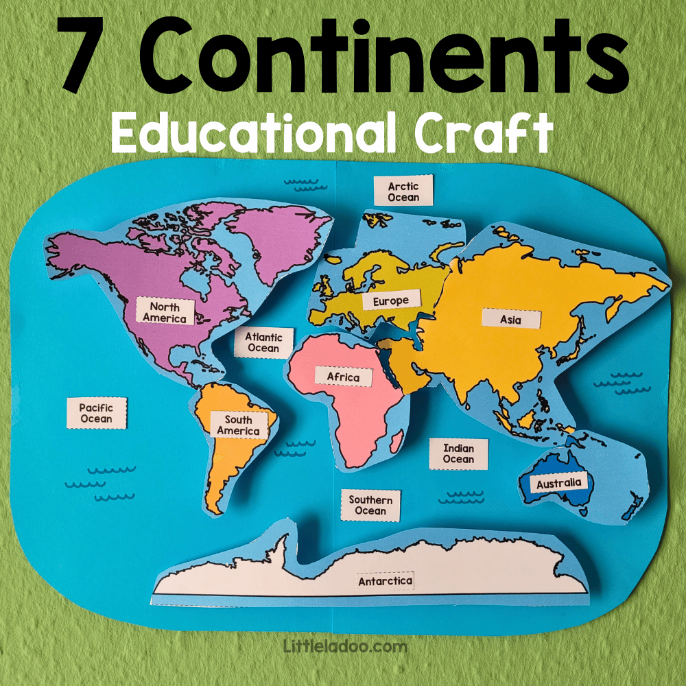 7 Continents Craft with regard to Cut Out 7 Continents Printable