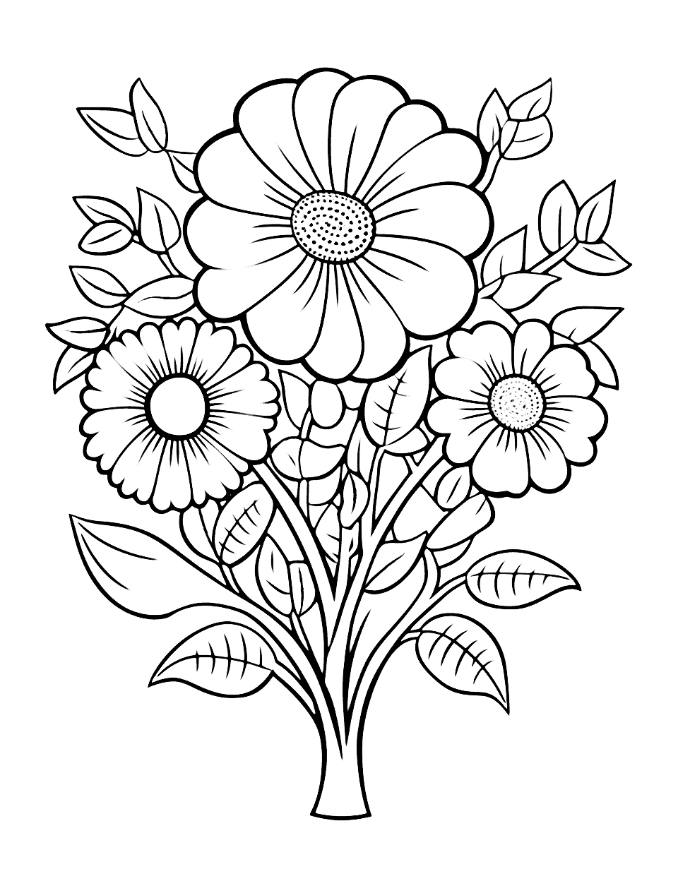 75 Flower Coloring Pages: Free Printable Sheets - Worksheets Library throughout Free Printable Pictures of Flowers