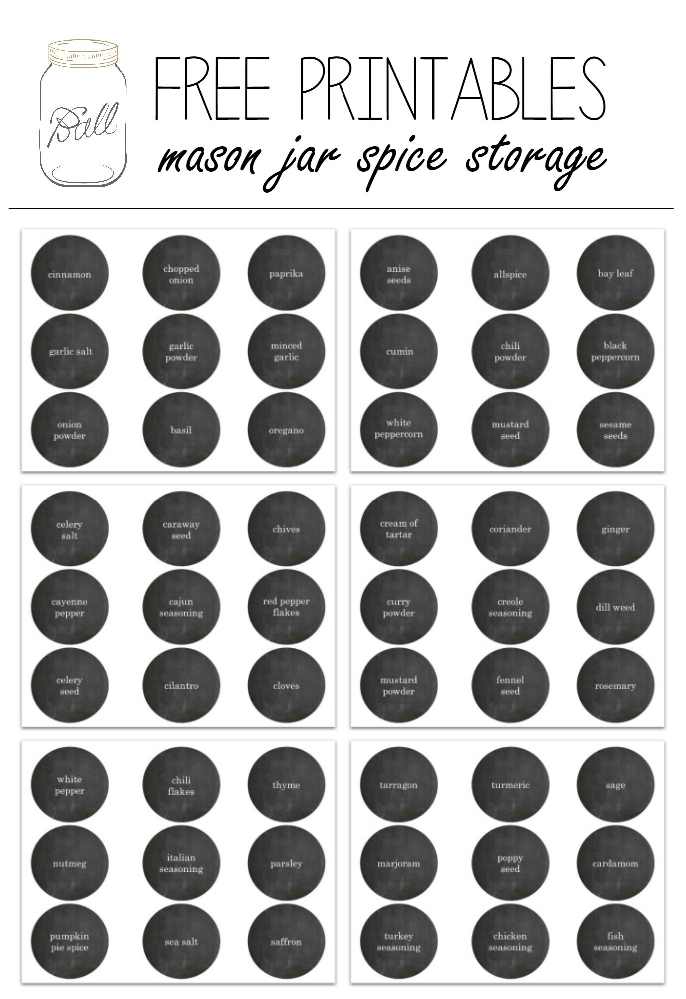 9 Jar Labels Ideas | Jar Labels, Labels, Printable Labels for Free Printable Jar Labels Template Word
