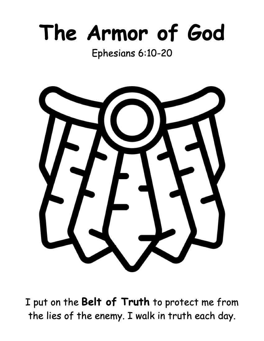 Armor Of God — Victory Kids regarding Free Printable Armor of God Worksheets
