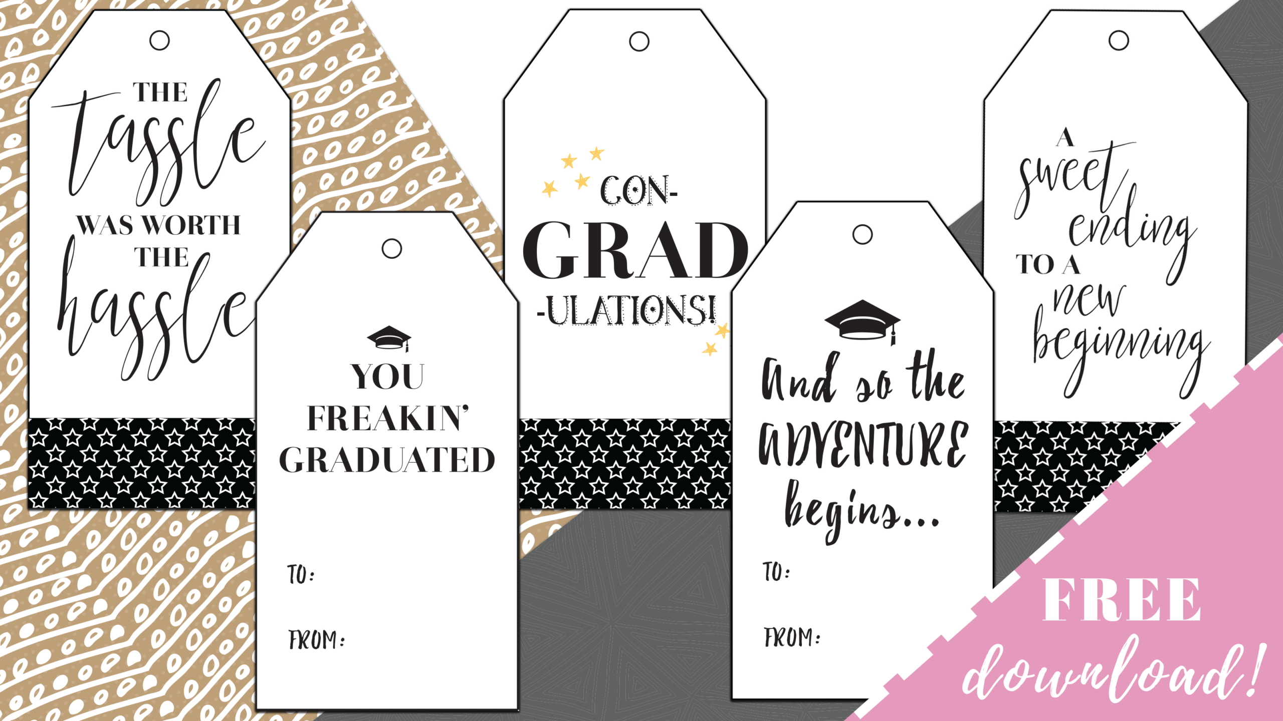 Best Free Printable Graduation Gift Tags -Sophia Lee with Graduation Gift Tags Free Printable