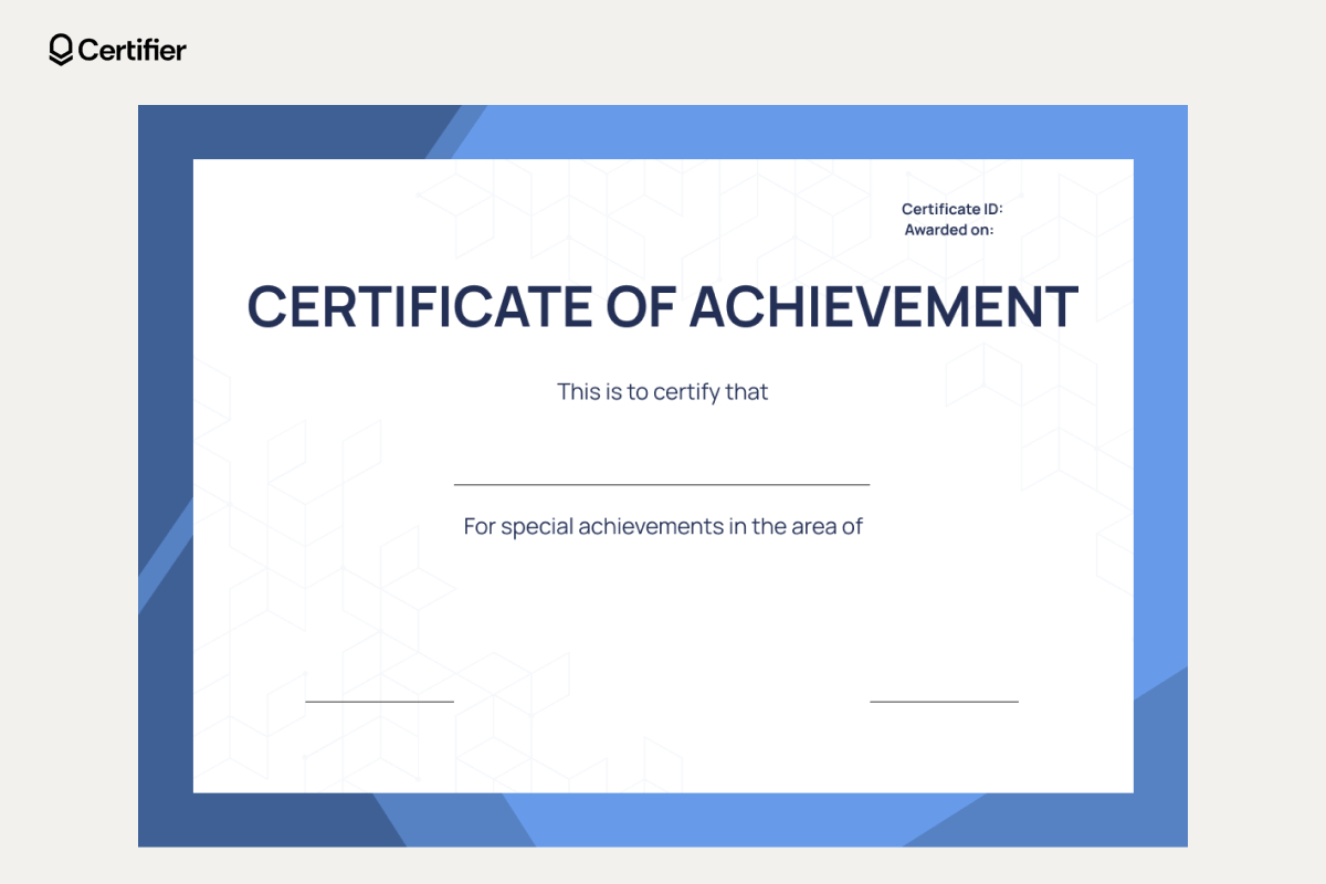 Blank Certificate Templates To Fill Out pertaining to Free Printable Blank Certificate Templates