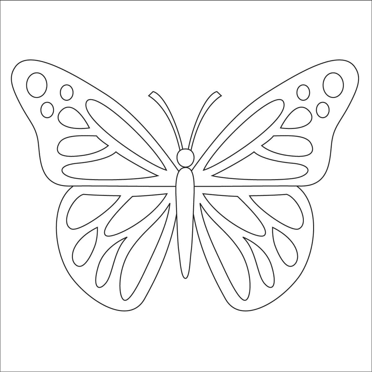 Butterfly Coloring Page: Free Printable Sheets For Kids with regard to Free Printable Picture of a Butterfly