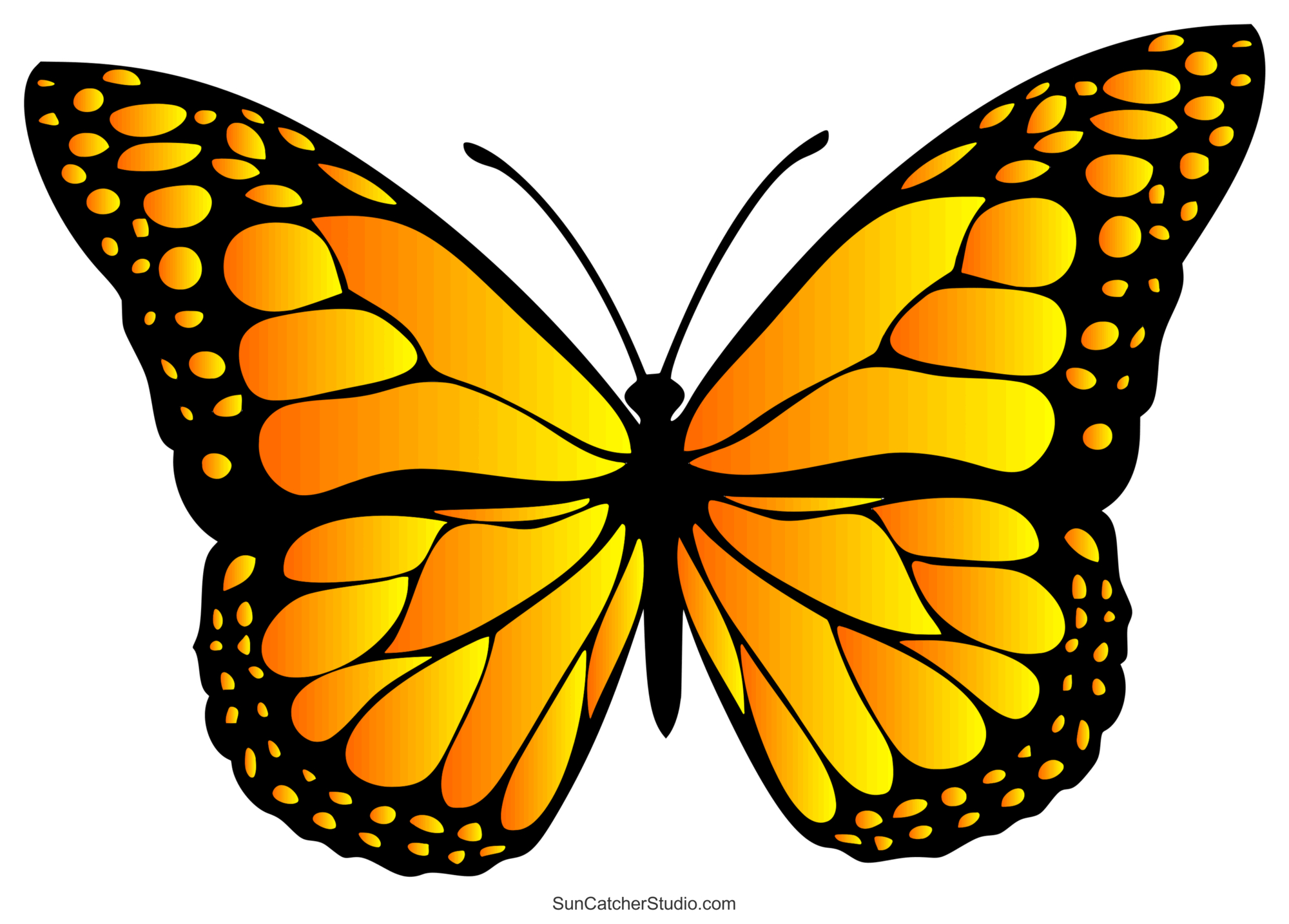 Butterfly Svg Files (Printable Templates, Patterns, & Clipart in Free Printable Picture of a Butterfly