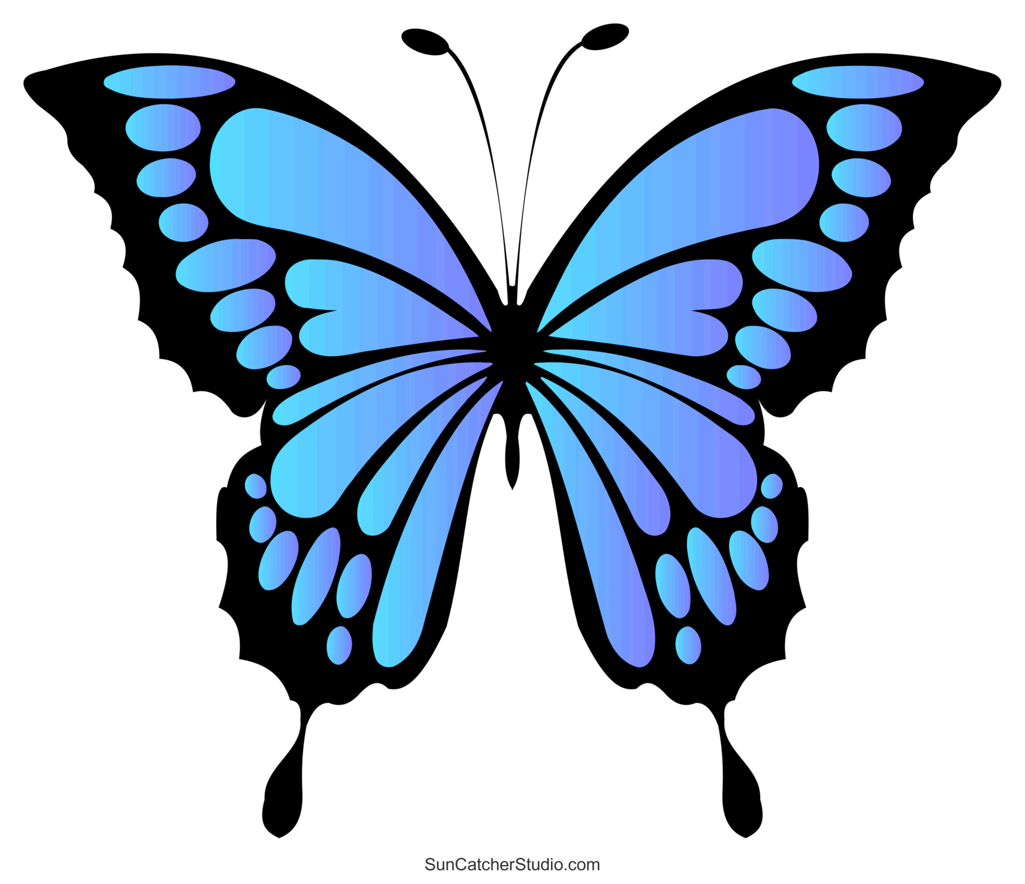 Butterfly Svg Files (Printable Templates, Patterns, & Clipart with Free Printable Picture Of A Butterfly