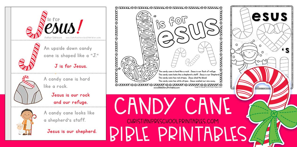 Candy Cane Bible Printables - Christian Preschool Printables within Christian Story of the Candy Cane Printable