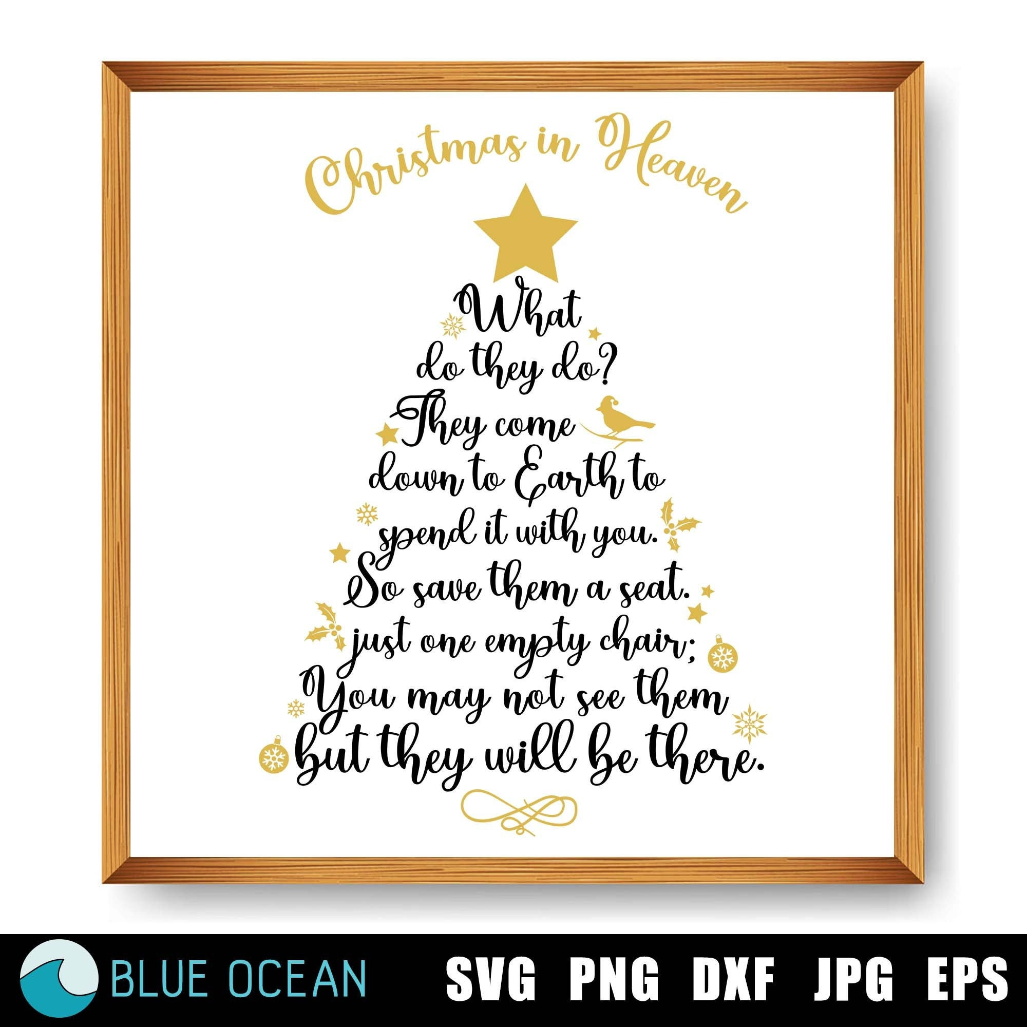 Christmas In Heaven Svg: Memorial Poem Sign (Digital Download) - Etsy throughout Christmas in Heaven Poem Printable