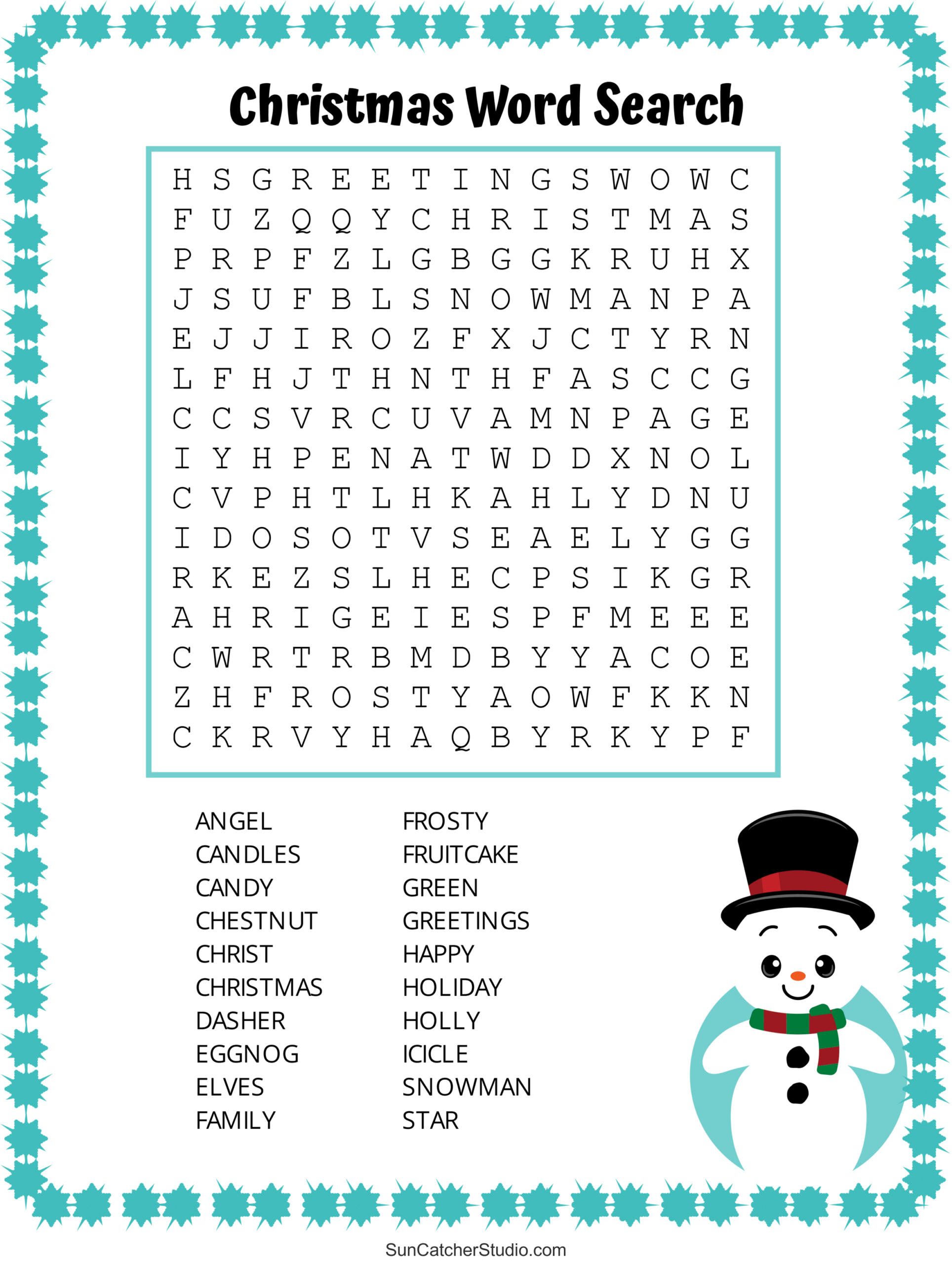 Christmas Word Search (Free Printable Pdf Puzzles) – Free for Christmas Word Find Free Printable