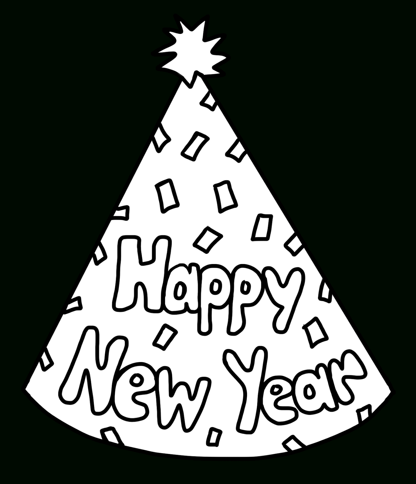 Clip Artcarrie Teaching First: Happy New Year Party Hat Freebie in Happy New Year Hats Printable