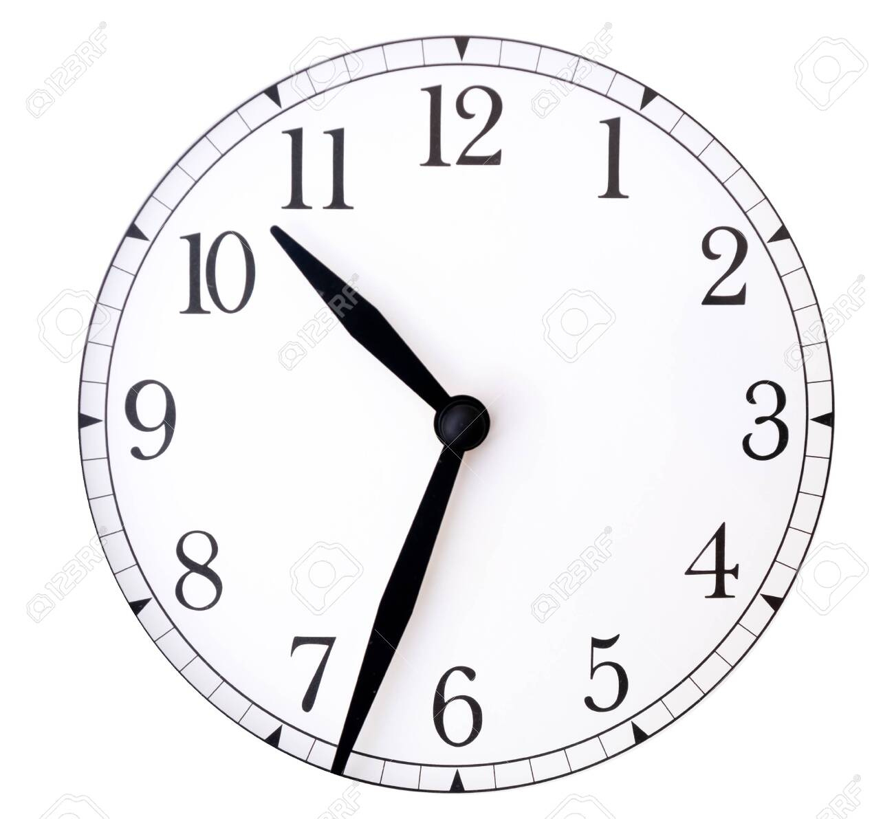 Clock Face And Hands On White Background/ Blank Clock Face With regarding Printable Clock Face with Hands