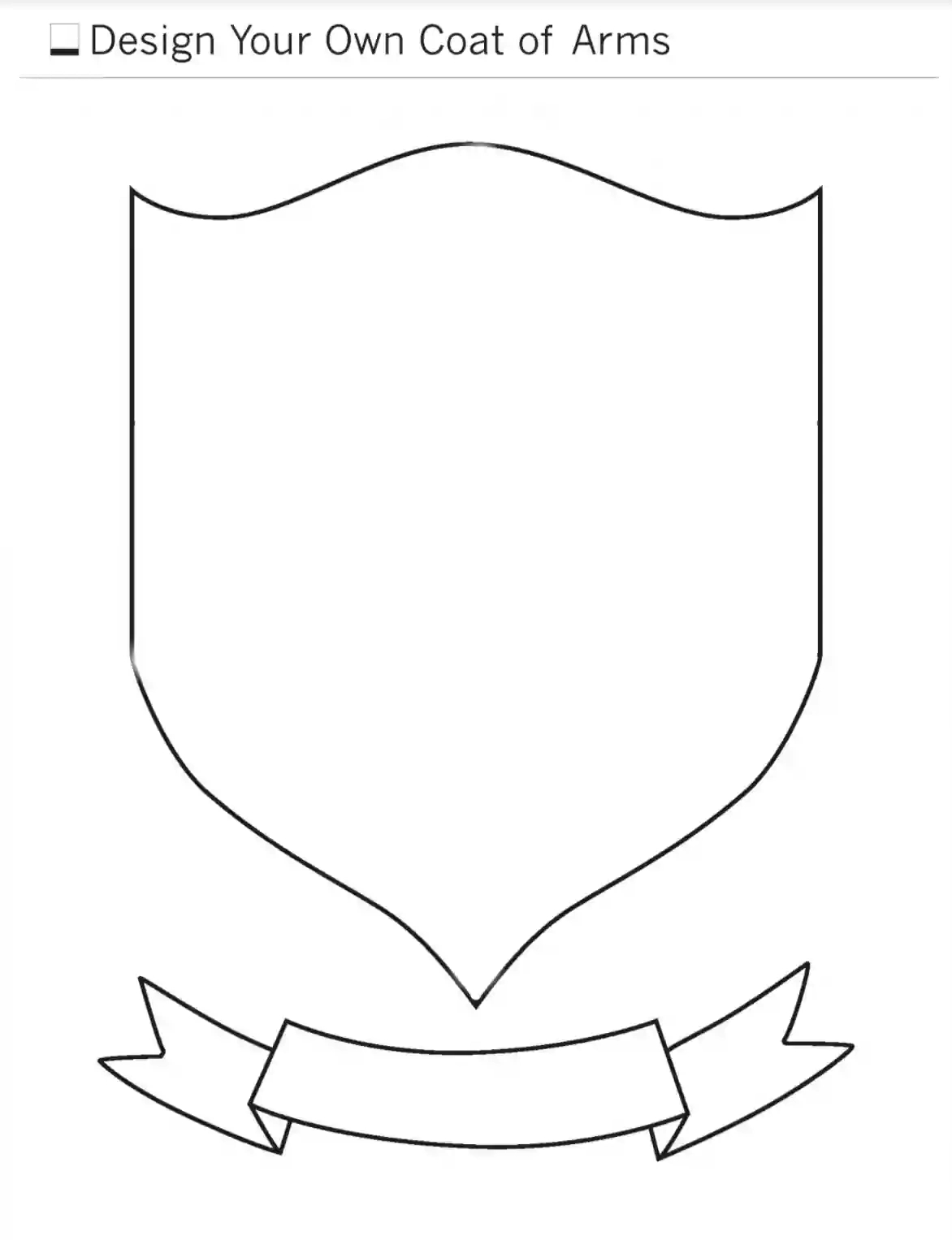 Coat Of Arms Template ≡ Fill Out Printable Pdf Forms Online throughout Printable Coat of Arms Template