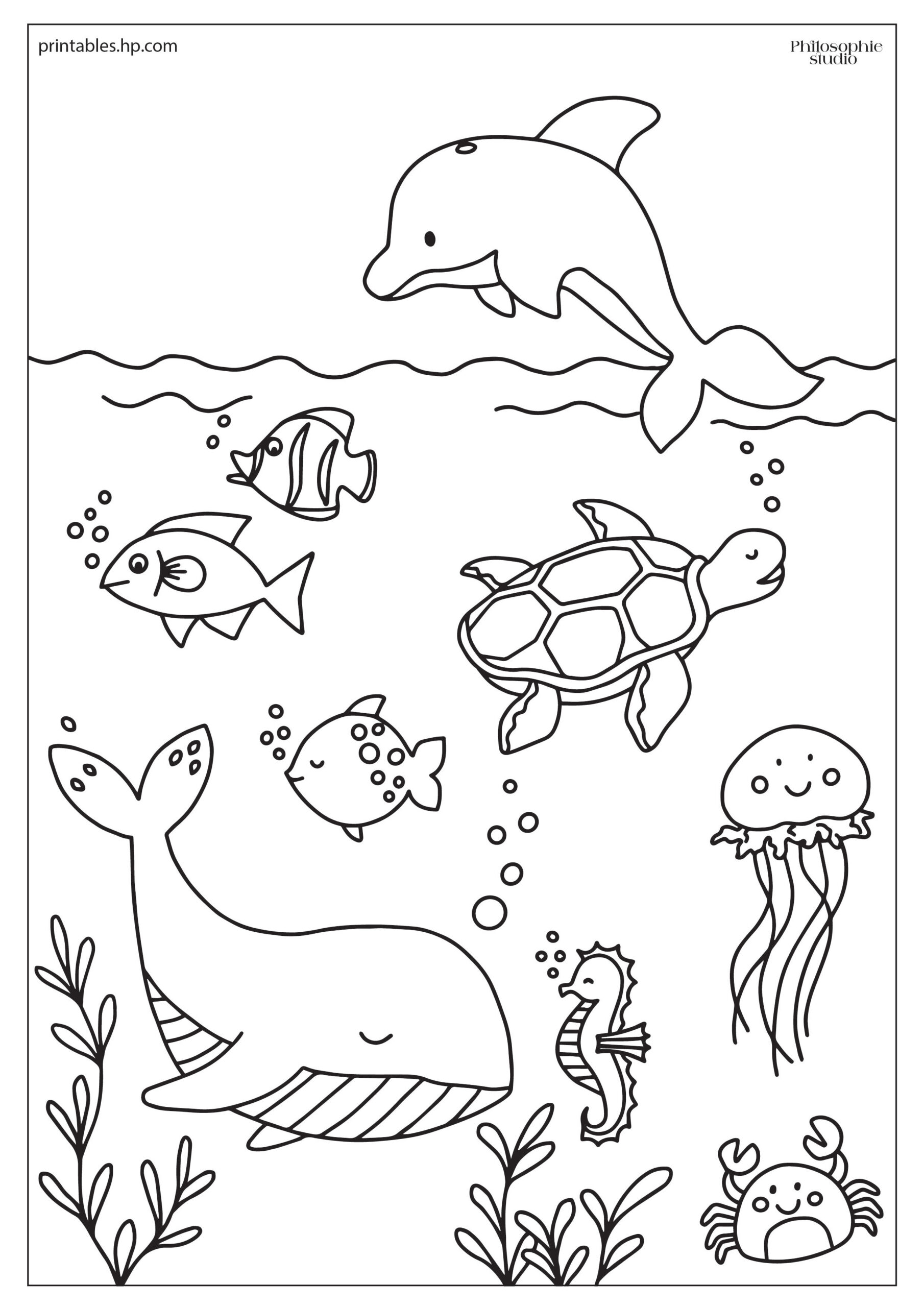 Colouring For Kids | Under The Sea | Printables - Free Coloring within Free Printable Ocean Worksheets For Preschoolers