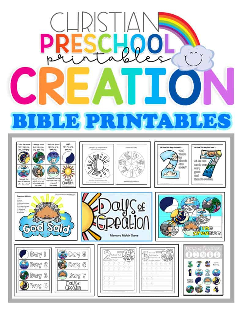 Creation Preschool Printables - Christian Preschool Printables throughout Free Printable Creation Crafts