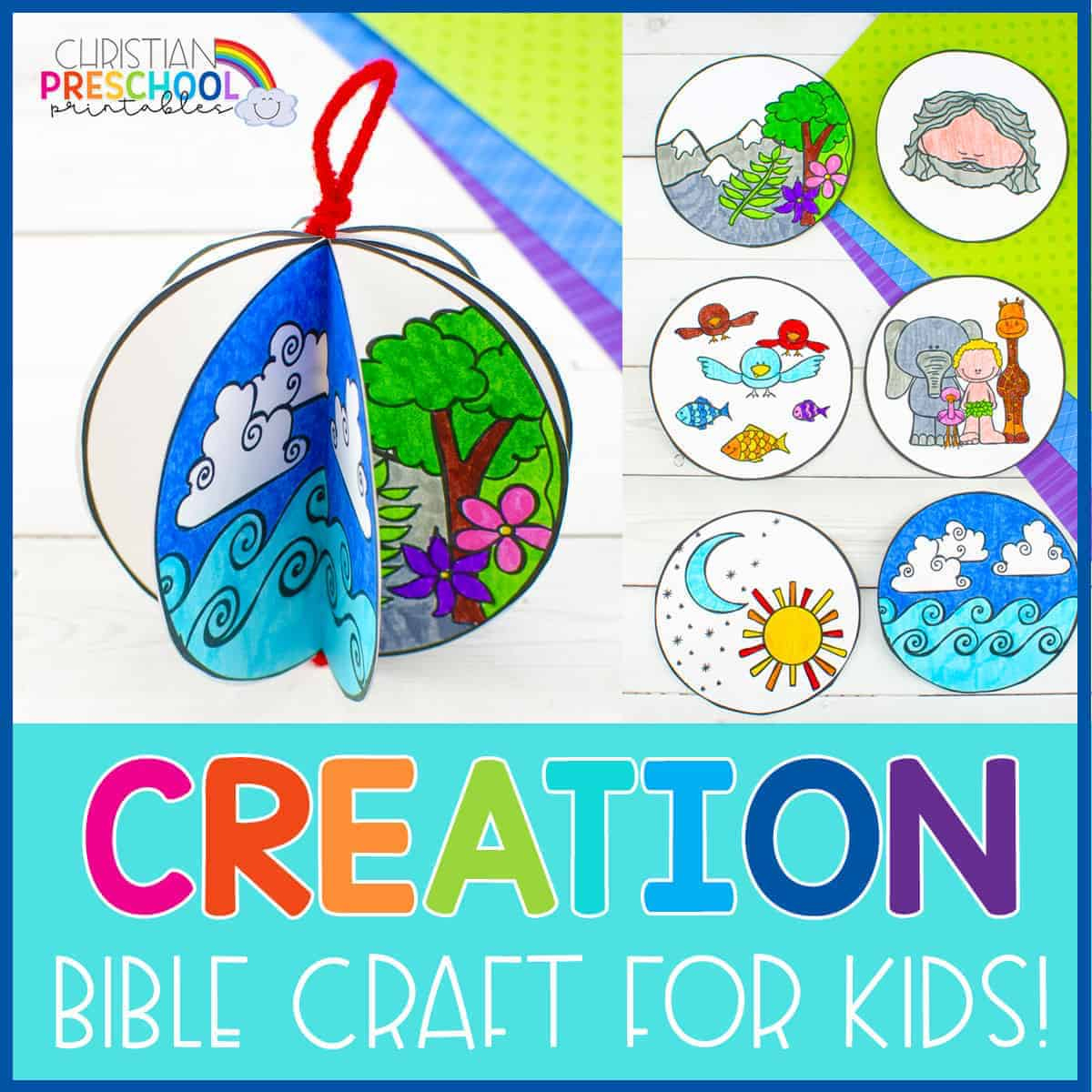 Creation Preschool Printables - Christian Preschool Printables with Free Printable Creation Crafts