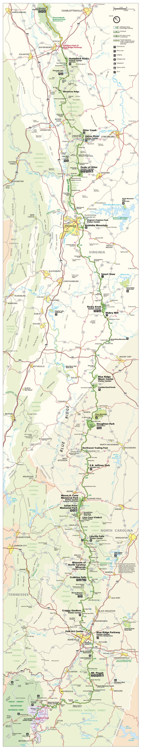 Datei:nps Blue-Ridge-Parkway-Map – Wikipedia pertaining to Printable Blue Ridge Parkway Map