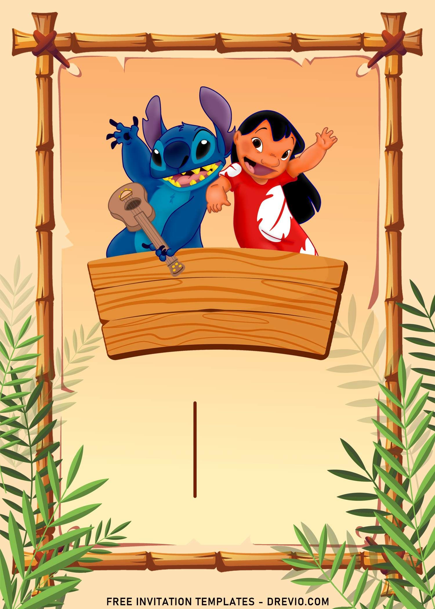 Discover 28 Lilo Y Stitch And Lilo And Stitch Invitation Template throughout Free Printable Stitch Background For Invitation