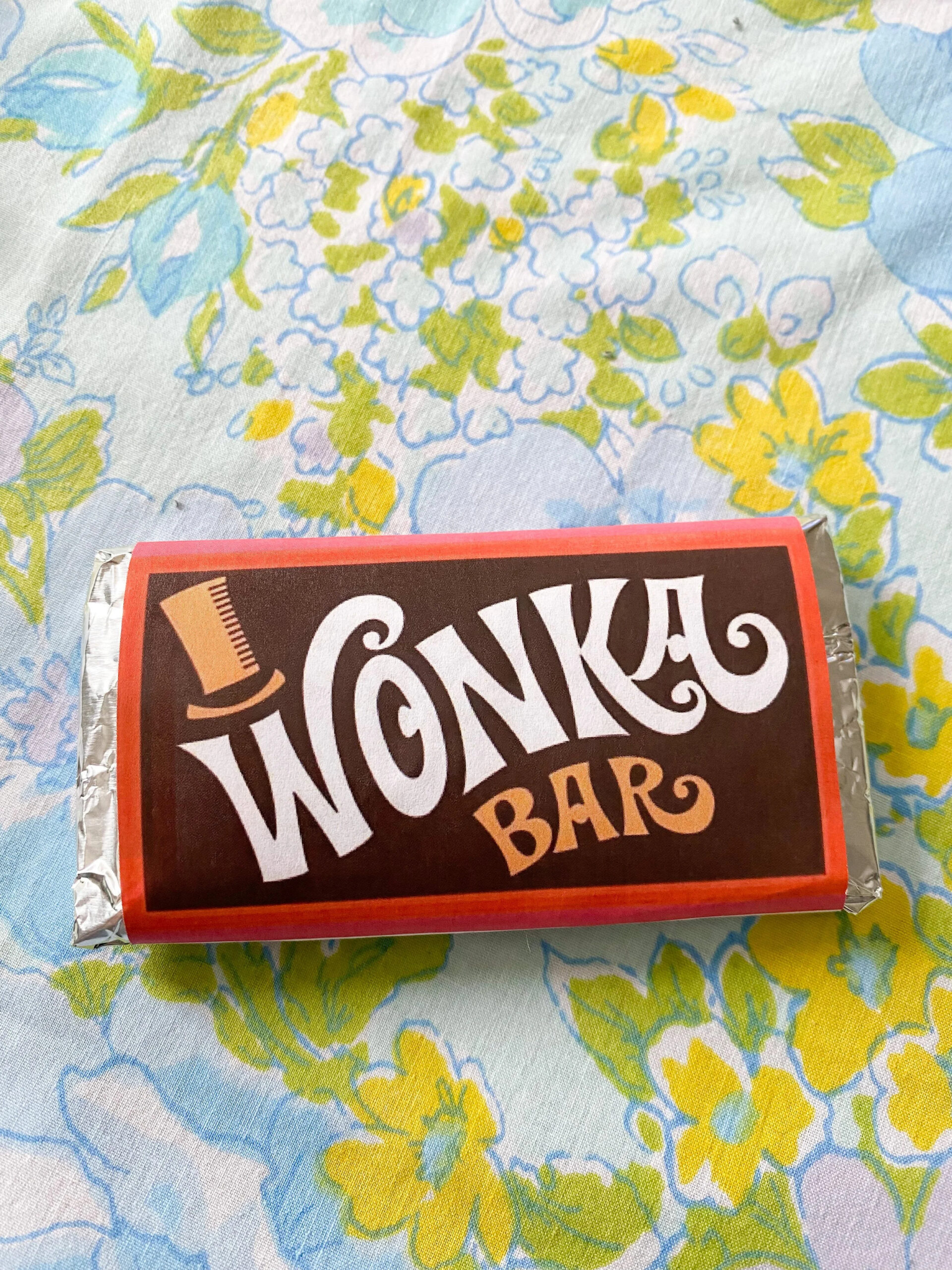 Diy Wonka Bar Craft + Free Printable — Emily Retro - Vintage And intended for Wonka Chocolate Bar Wrapper Printable