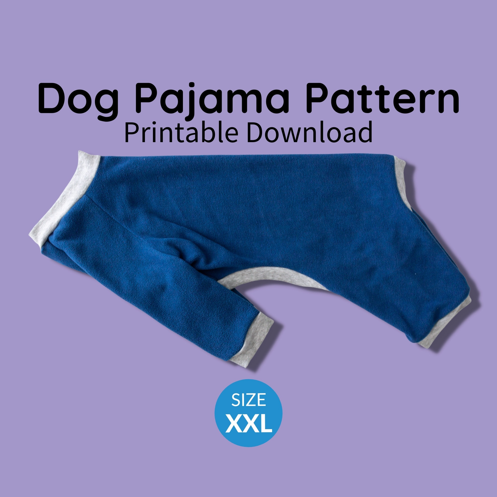 Dog Pajamas Sewing Pattern Pdf Download | Size Xxl | Large Dog regarding Free Printable Dog Dog Onesie Pattern