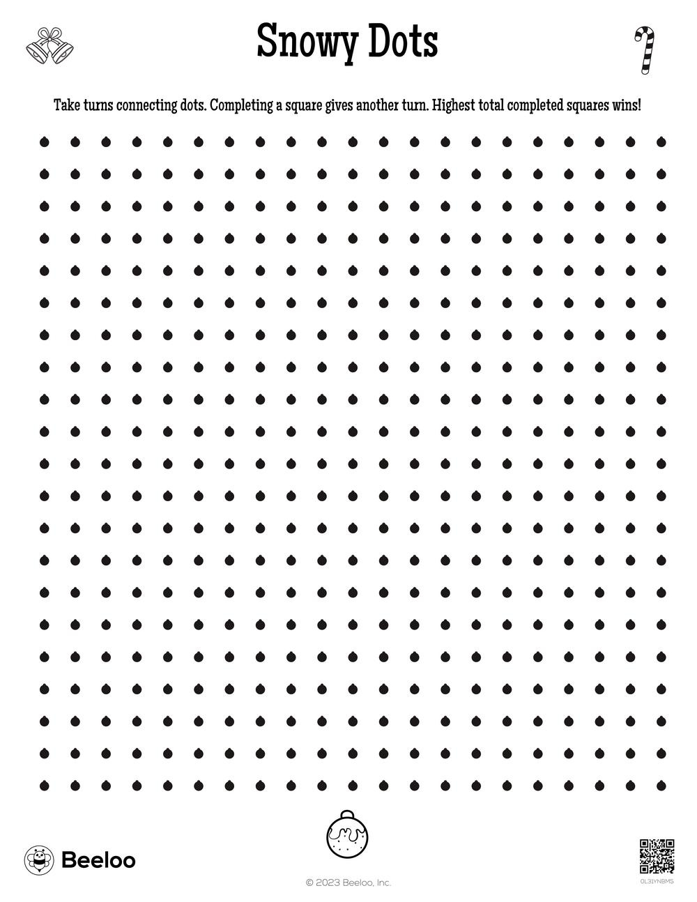 Dots And Boxes Games • Beeloo Printable Crafts And Activities For Kids for Free Printable Dots And Boxes Game
