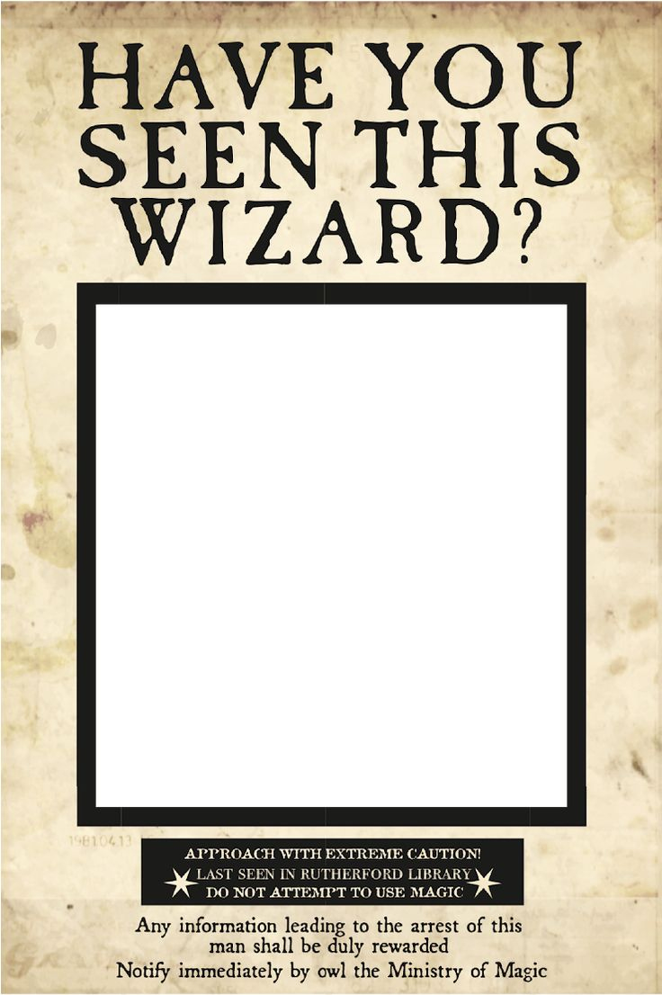 Download Uses The Wanted Poster From - Harry Potter Have You Seen intended for Have You Seen This Wizard Printable