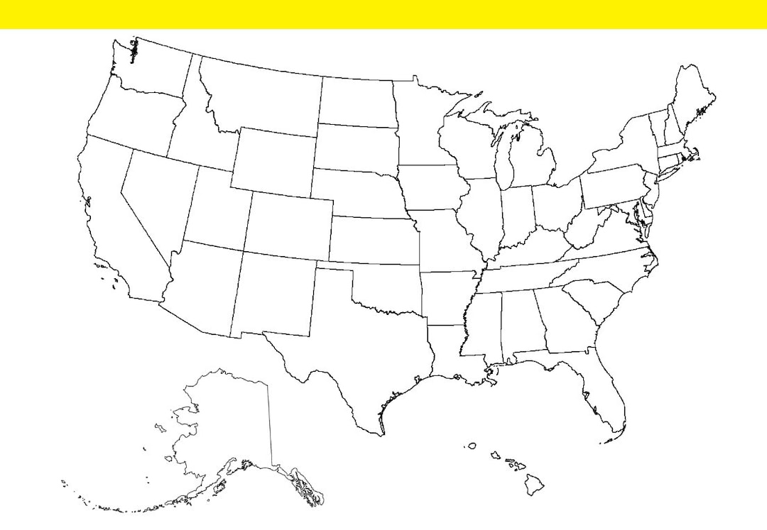 Druckbare Blanko-Karte Der Usa: Perfekt Für Geographieunterricht regarding Us Map States Blank Printable