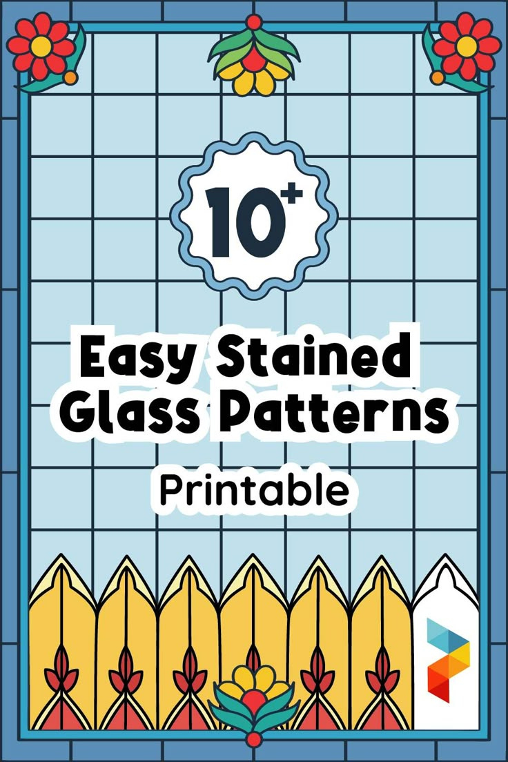 Easy Stained Glass Patterns Free - 10 Free Pdf Printables | Printablee with Printable Free Stained Glass Patterns