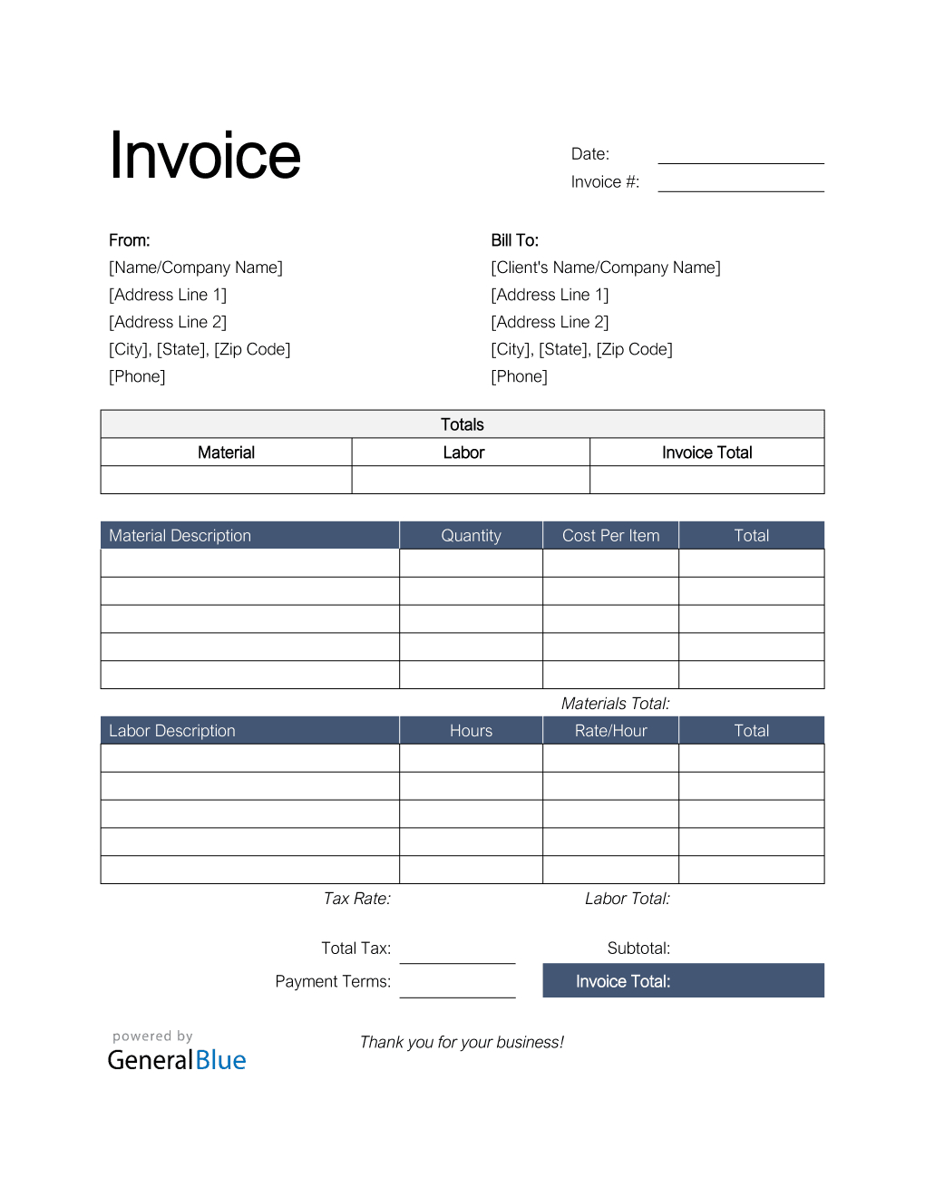 Easy-To-Use Free Printable Invoice Templates | Monday Blog for Pdf Downloadable Printable Invoice Template