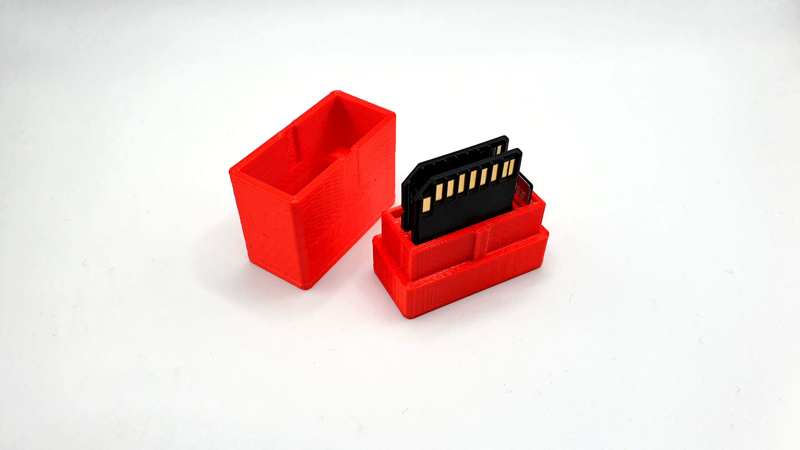 📷 Sd And Micro Sd Card Holder・3D Print With The Felix Pro 3 intended for 3d Printable Sd Card Holder