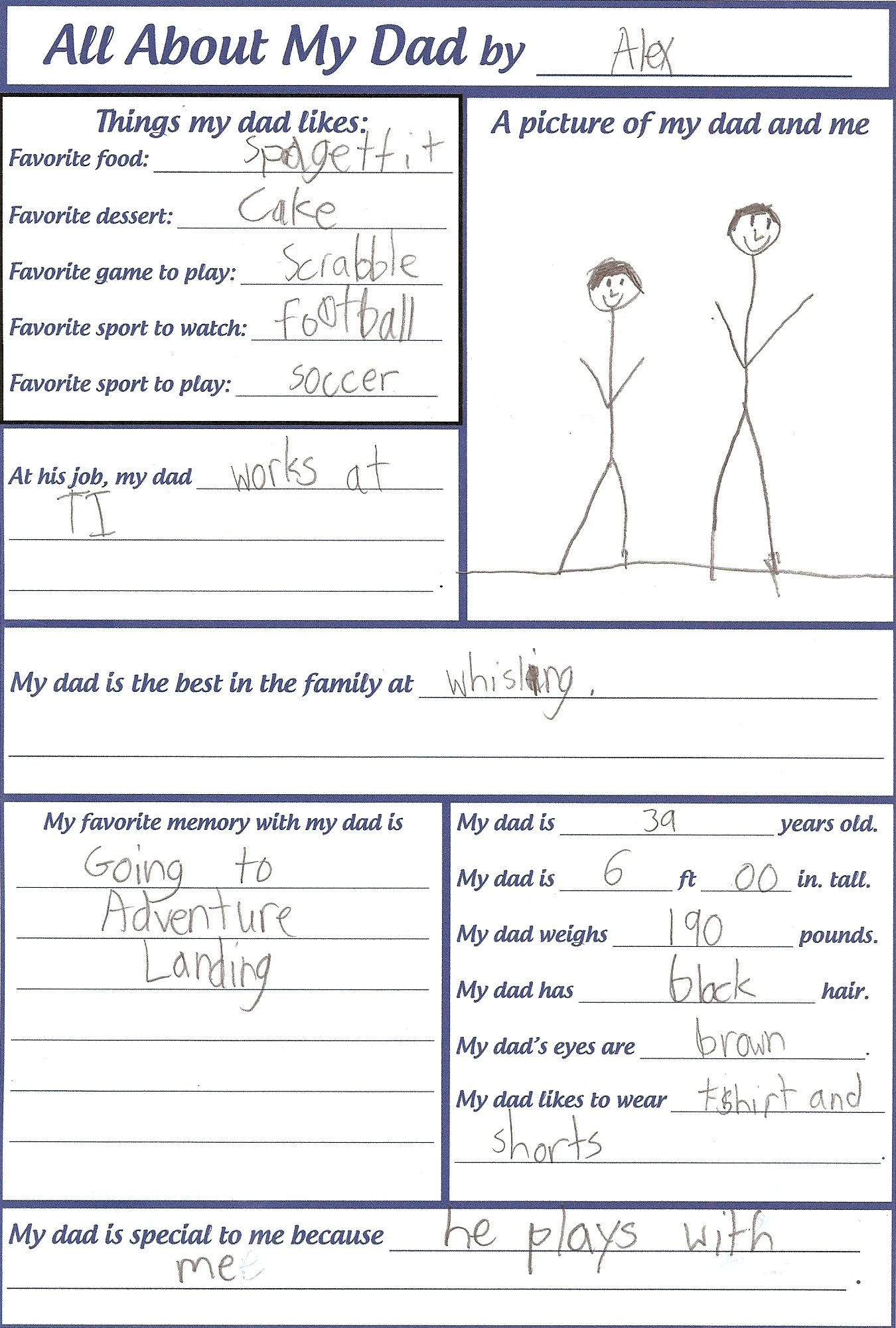 Father'S Day Printable | Big D & Me regarding Father's Day Printables For Kids