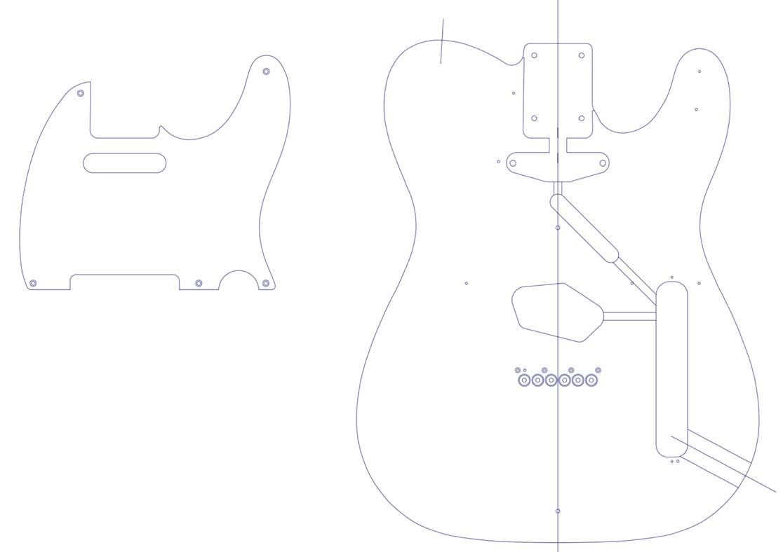 Fender Telecaster Guitar Templates | Electric Herald regarding Full Size Printable Guitar Templates Free Download