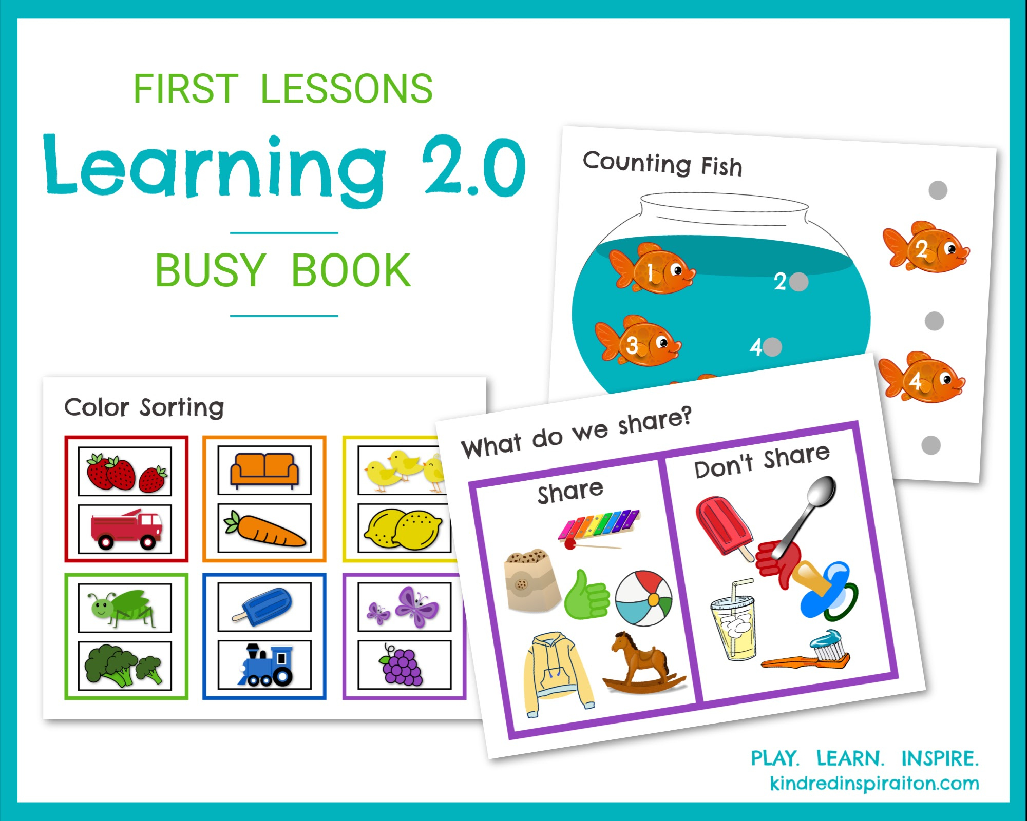 First Lessons: Learning 2.0 Printable Busy Book – Kindred Inspiration pertaining to Free Printable Busy Book