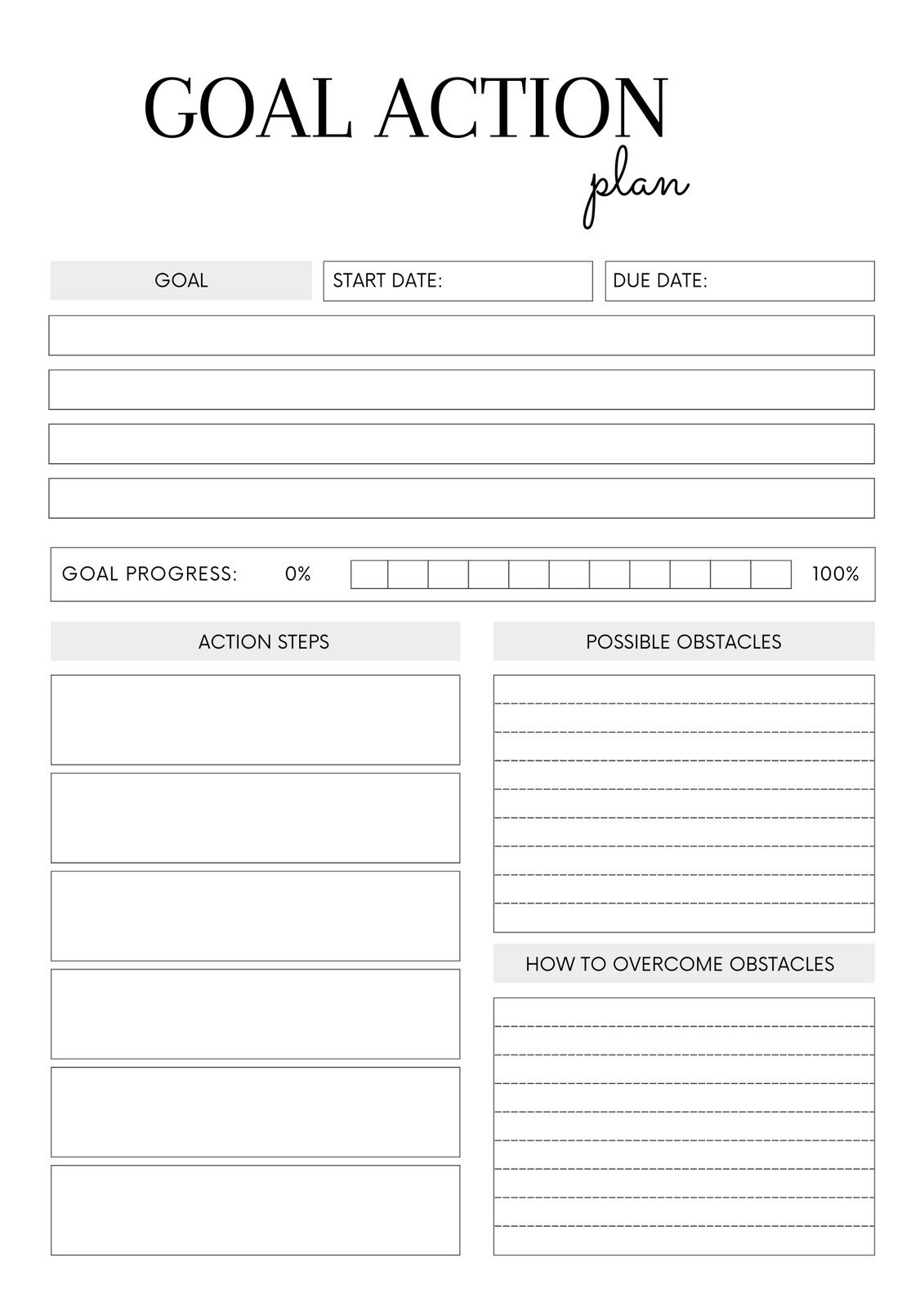 Free And Customizable Goals Templates inside Free Printable Goal Setting Worksheets For Students
