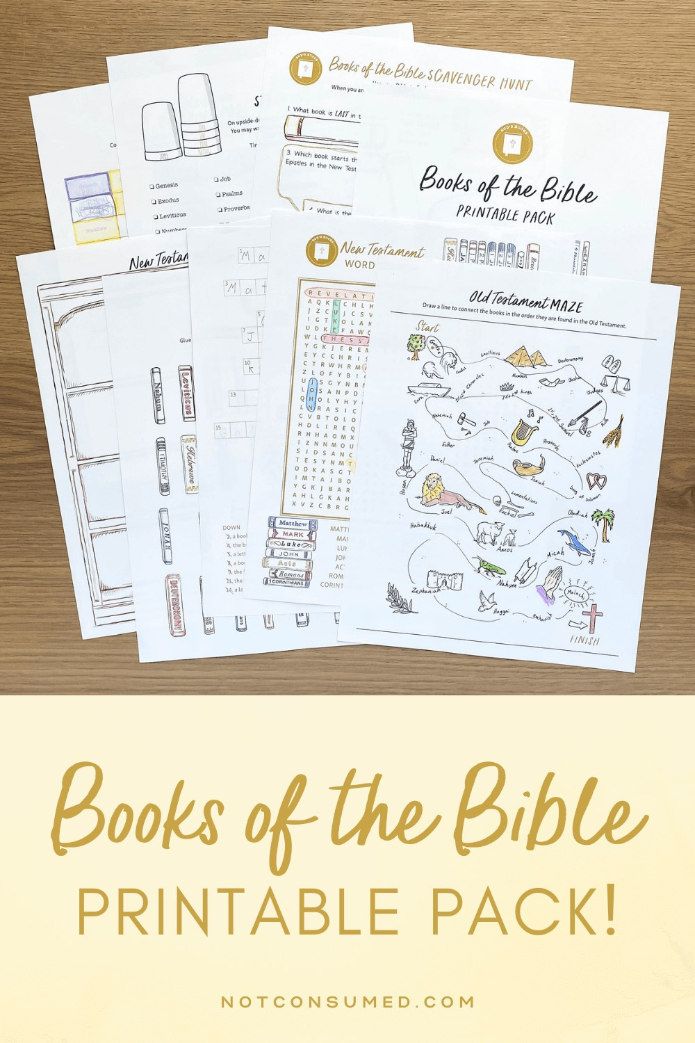 Free Books Of The Bible Printable: 7 Ways To Make Memorizing Fun! intended for Free Printable Bible Breakdown Sheets