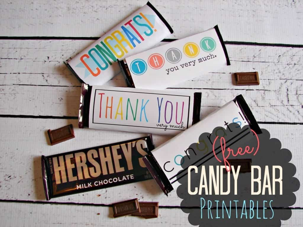 Free Candy Bar Wrapper Thank You (And Congrats) Printables! - A throughout Candy Bar Wrappers Free Printable