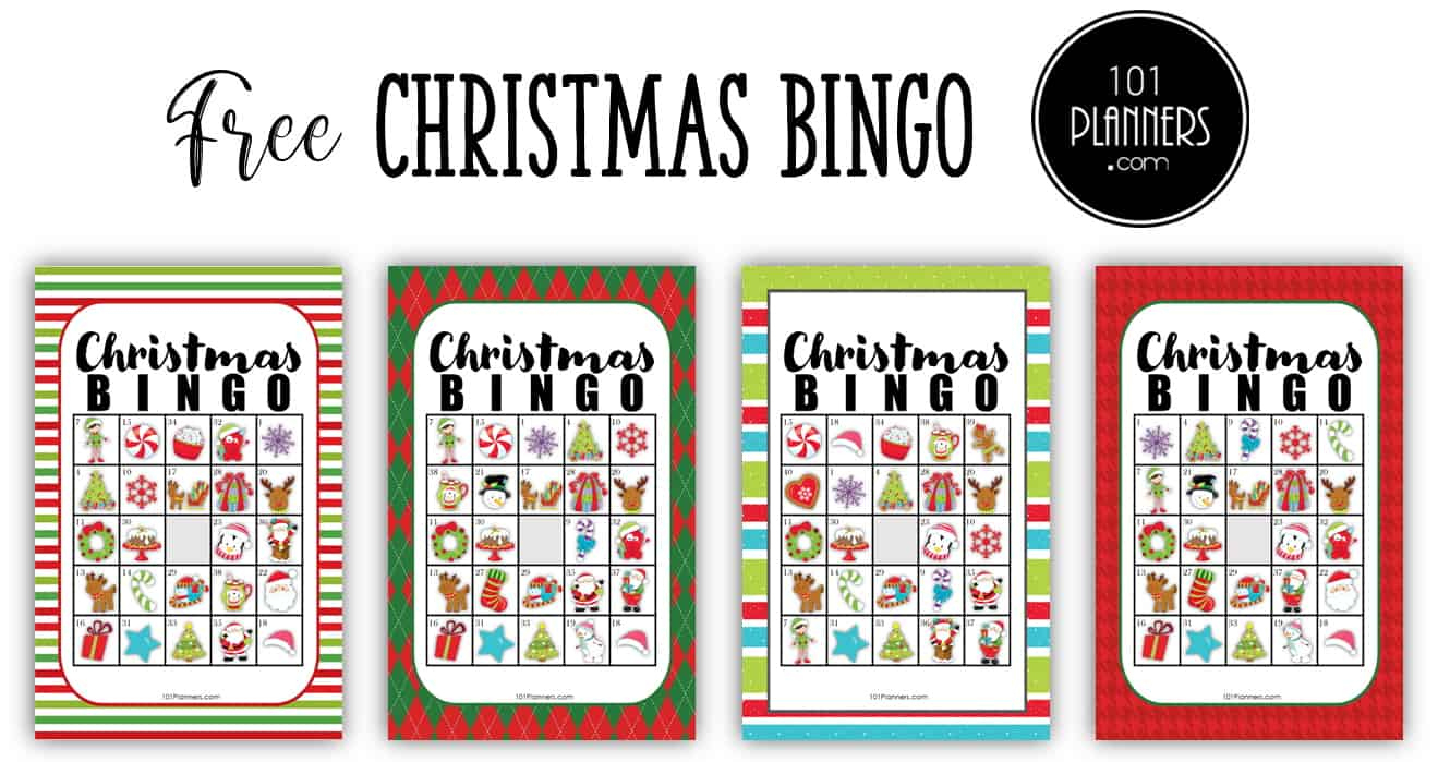 Free Christmas Bingo Printable pertaining to Free Printable Holiday Bingo Cards