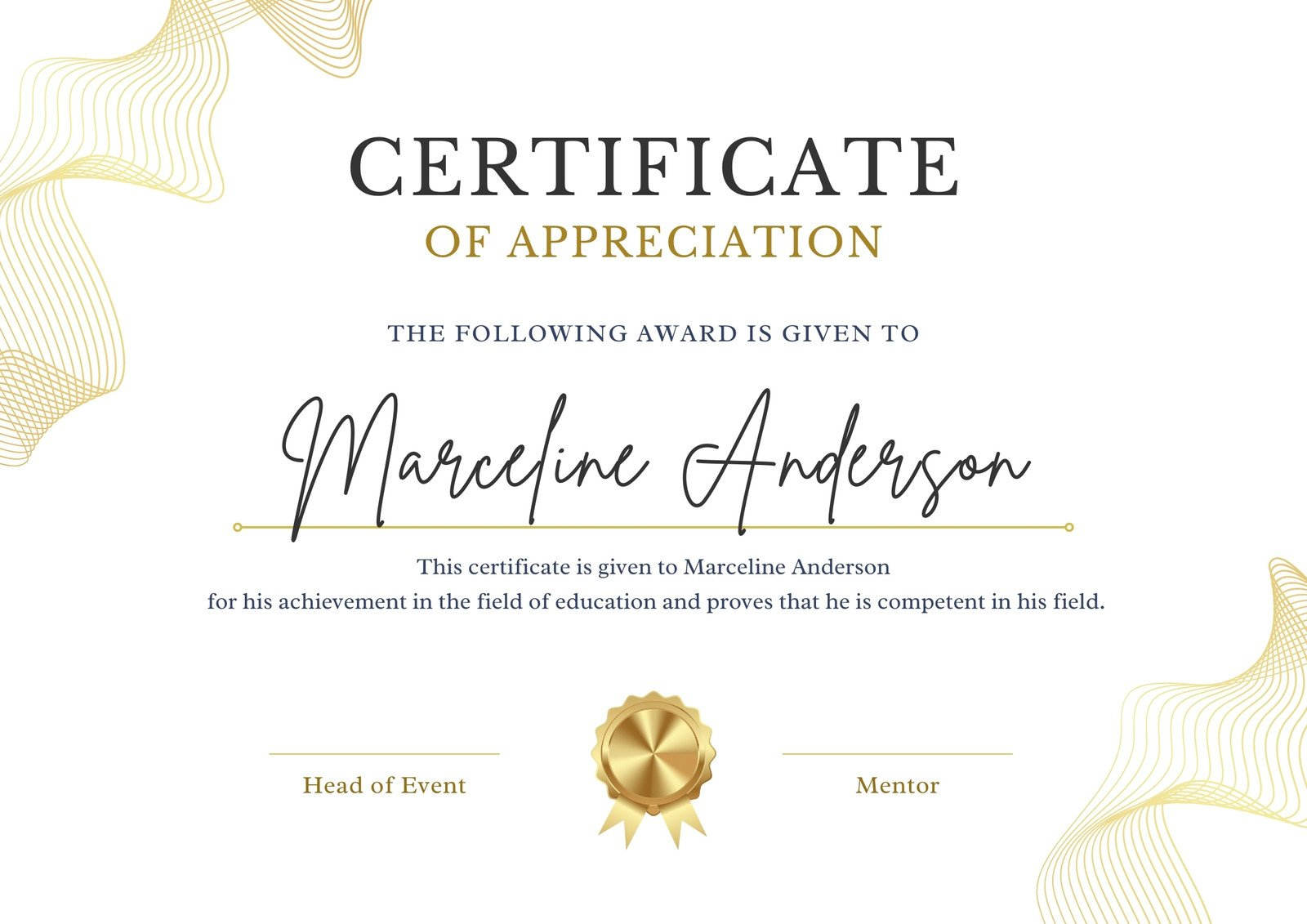 Free, Custom Printable Appreciation Certificate Templates | Canva throughout Free Printable Blank Certificate Templates