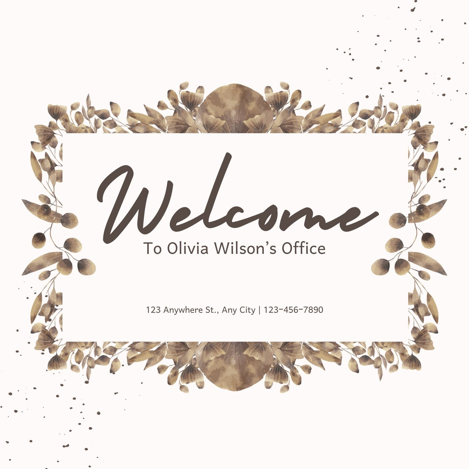 Free Custom Printable Welcome Yard Sign Templates | Canva in Editable Free Printable Welcome Sign Template